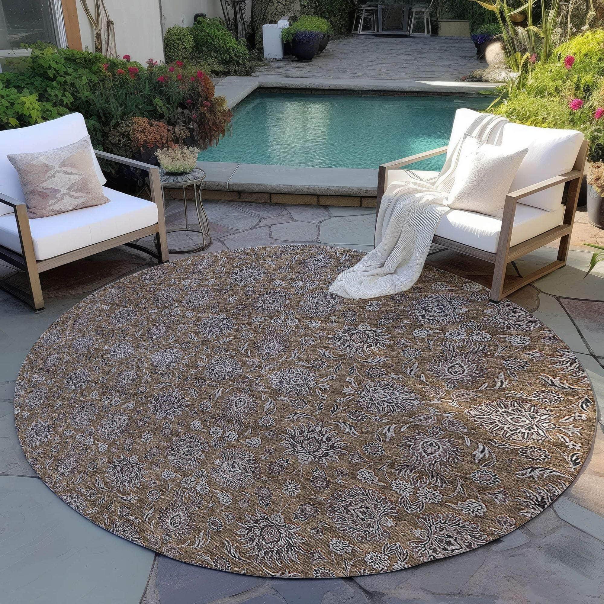 Machine Made ACN702 Chocolate Brown Rugs #color_chocolate brown