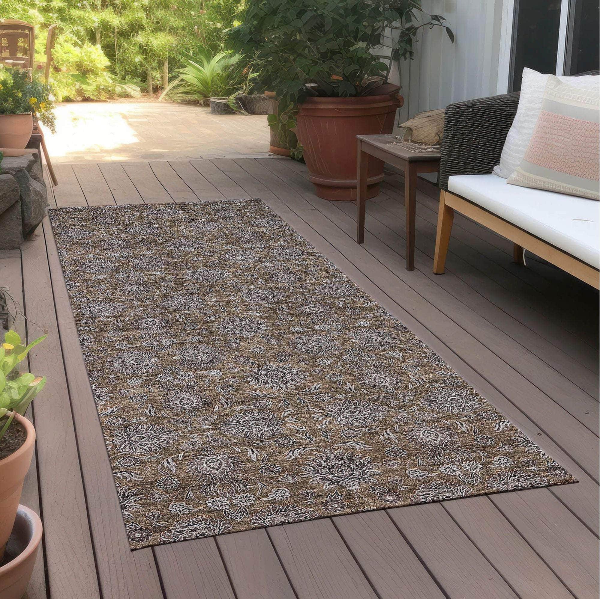Machine Made ACN702 Chocolate Brown Rugs #color_chocolate brown