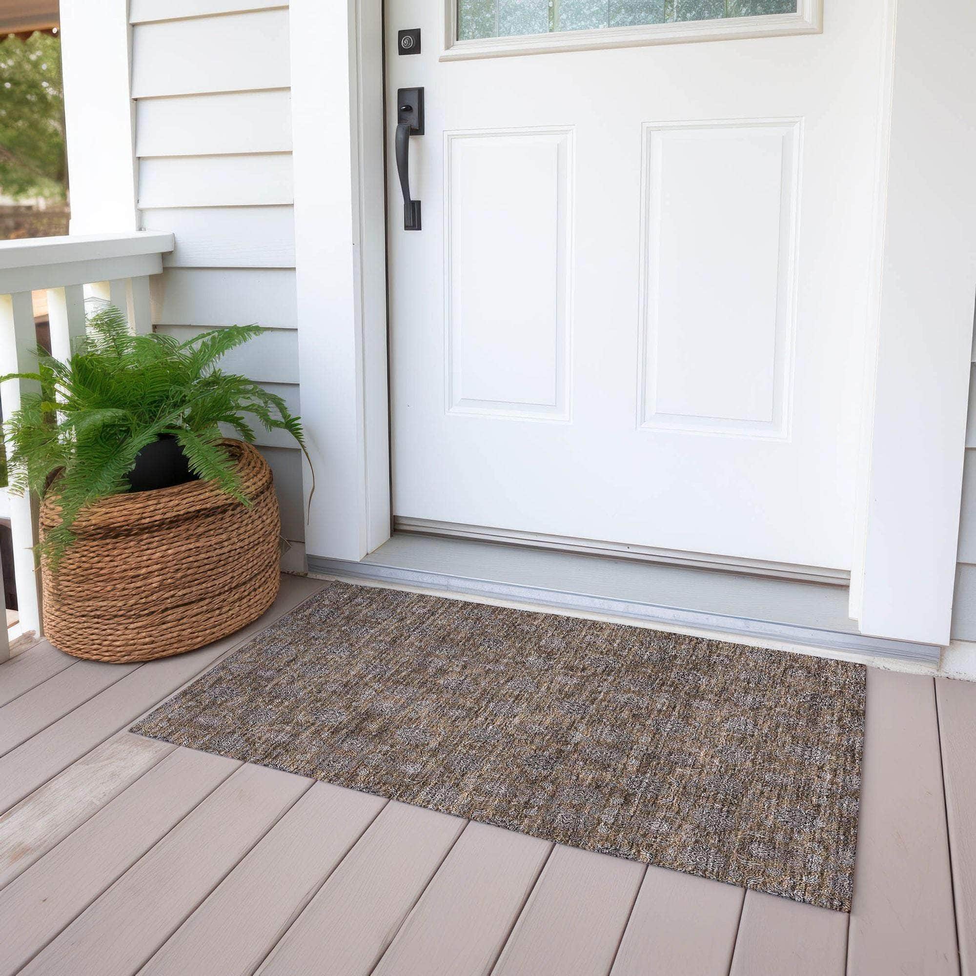 Machine Made ACN702 Chocolate Brown Rugs #color_chocolate brown