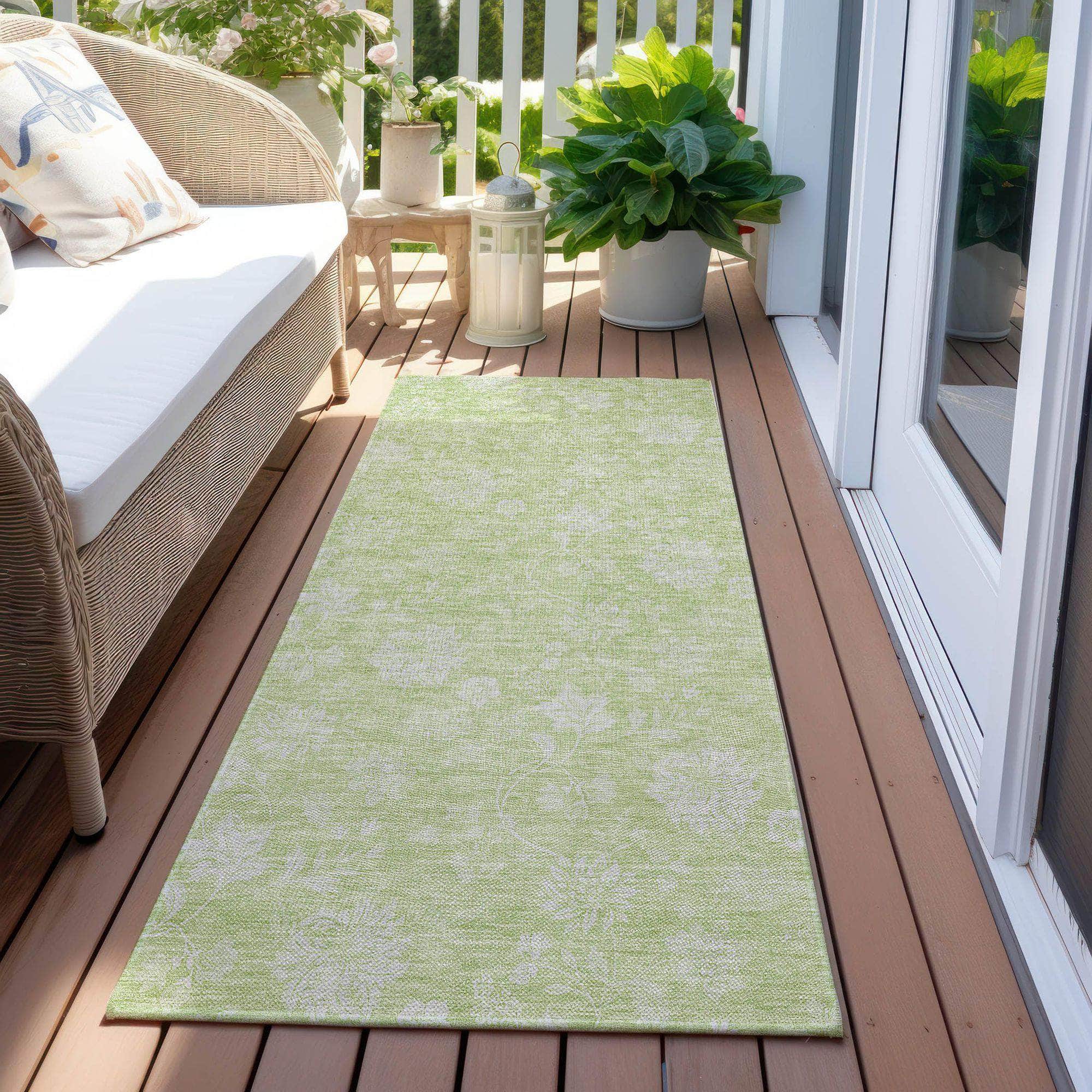 Machine Made ACN681 Aloe Green Rugs #color_aloe green