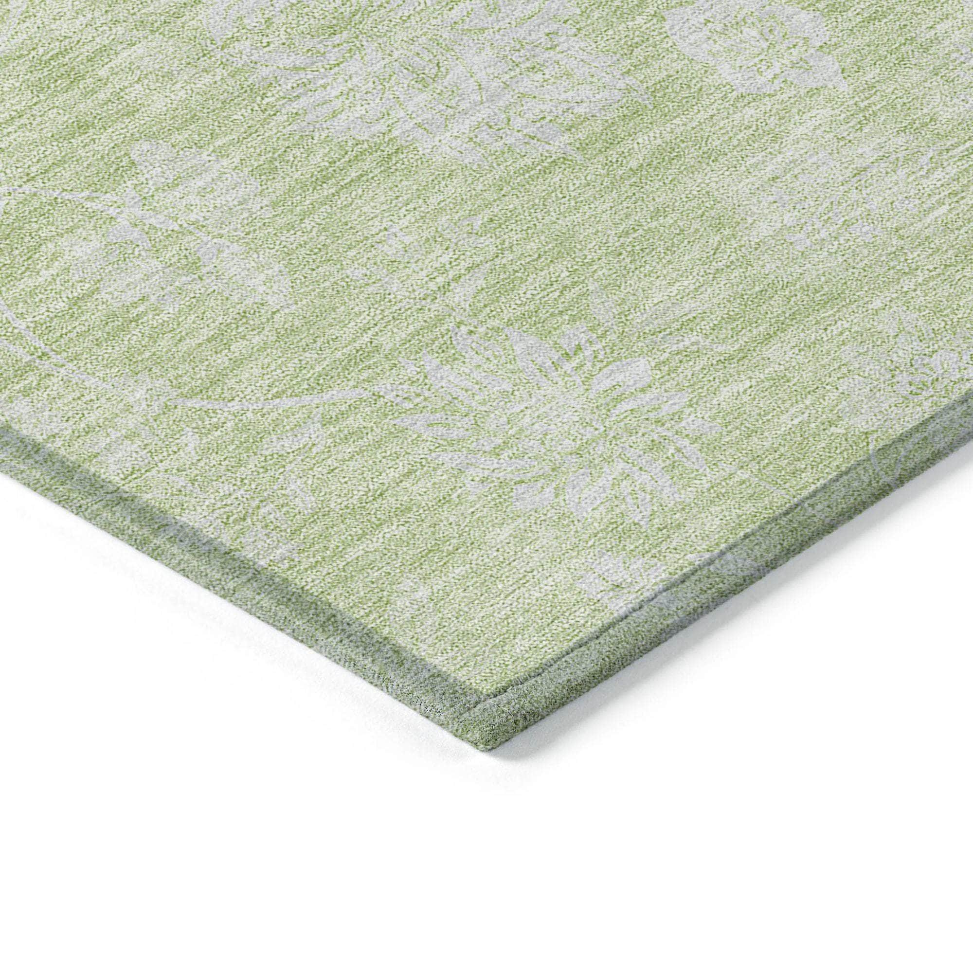 Machine Made ACN681 Aloe Green Rugs #color_aloe green