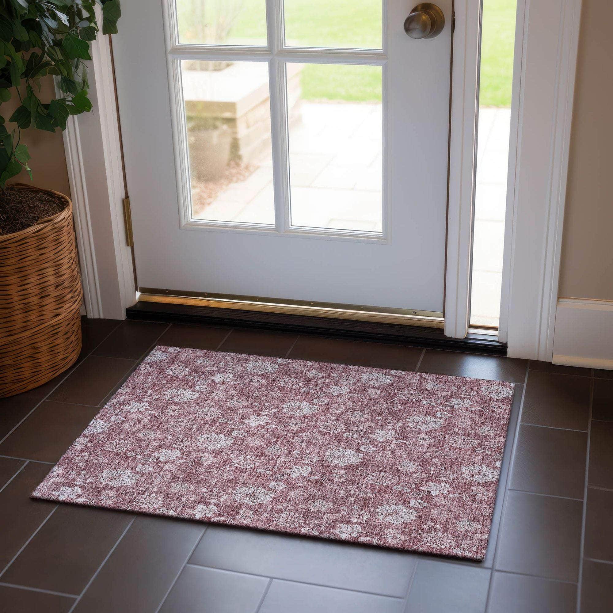 Machine Made ACN681 Blush Pink Rugs #color_blush pink