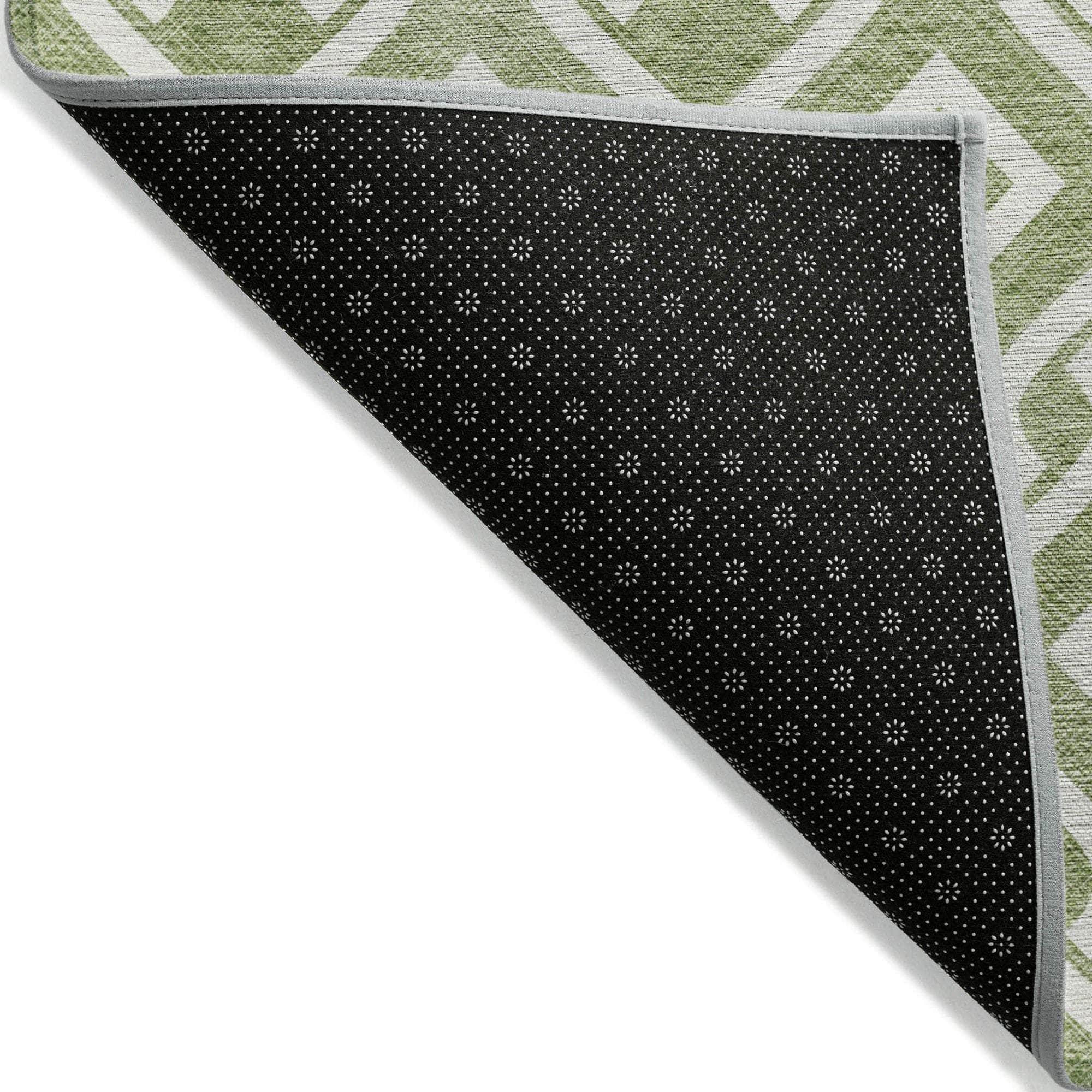 Machine Made ACN621 Green  Rugs 