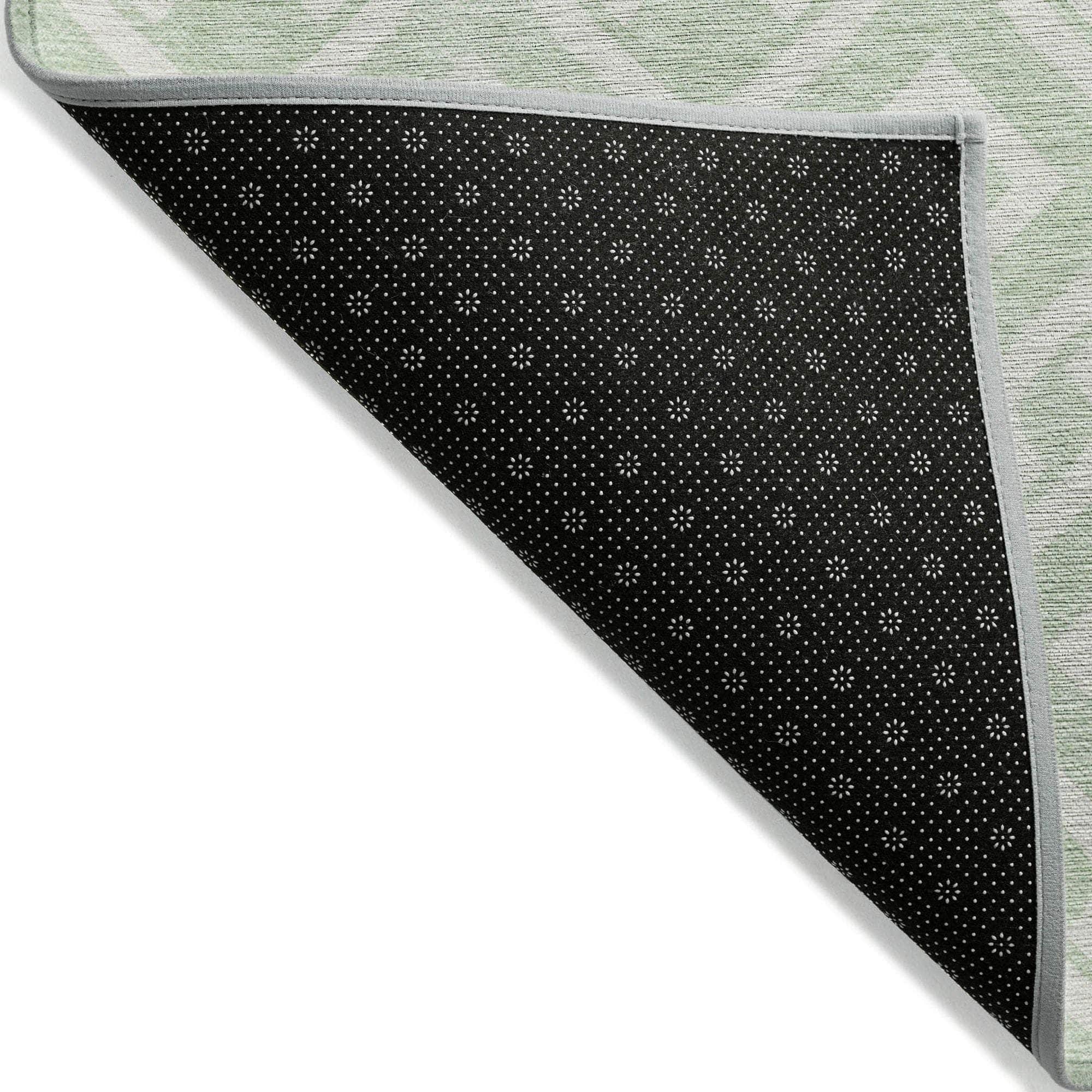 Machine Made ACN621 Mint Green Rugs 