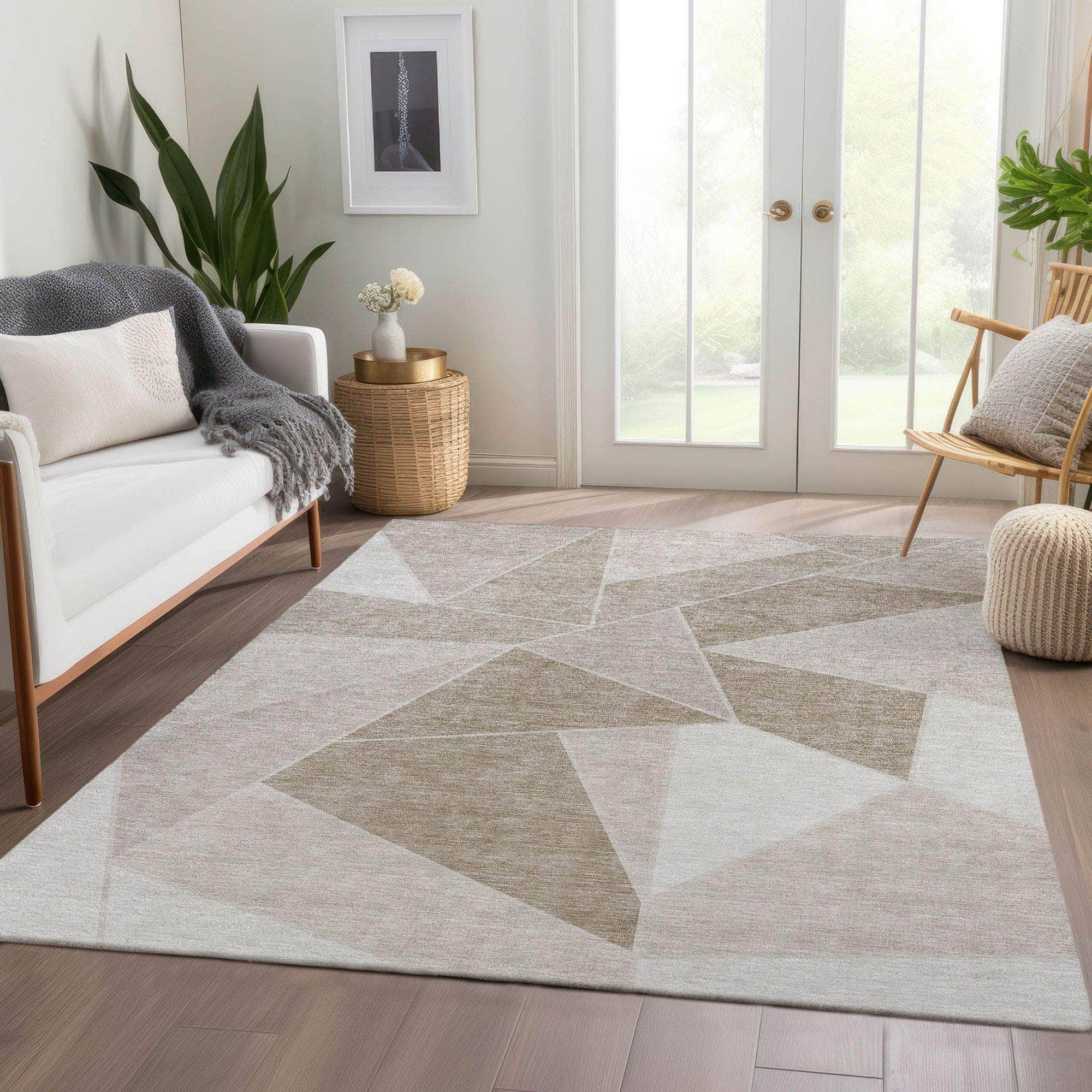 Machine Made ACN636 Taupe Brown Rugs #color_taupe brown