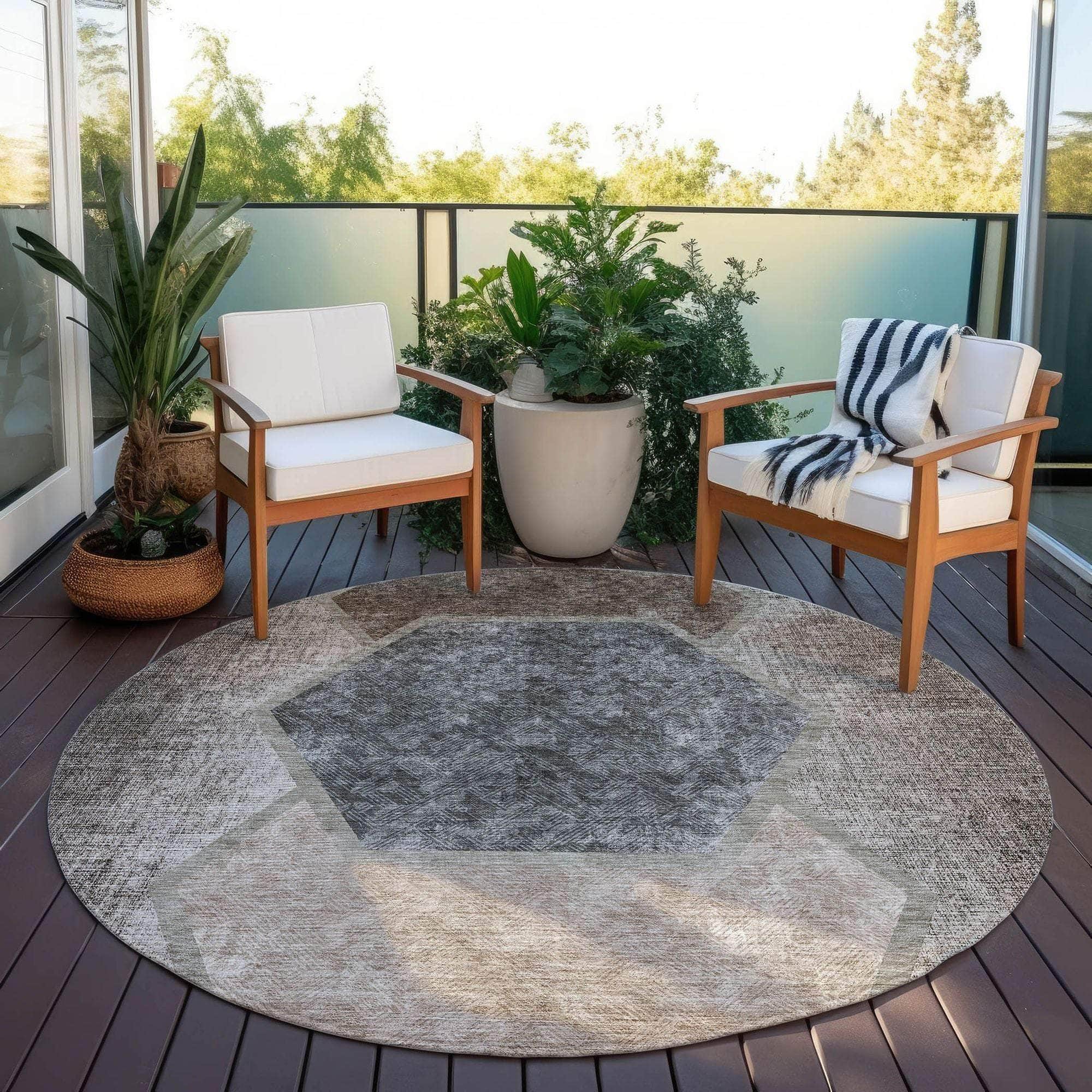 Machine Made ACN679 Fudge Brown Rugs #color_fudge brown