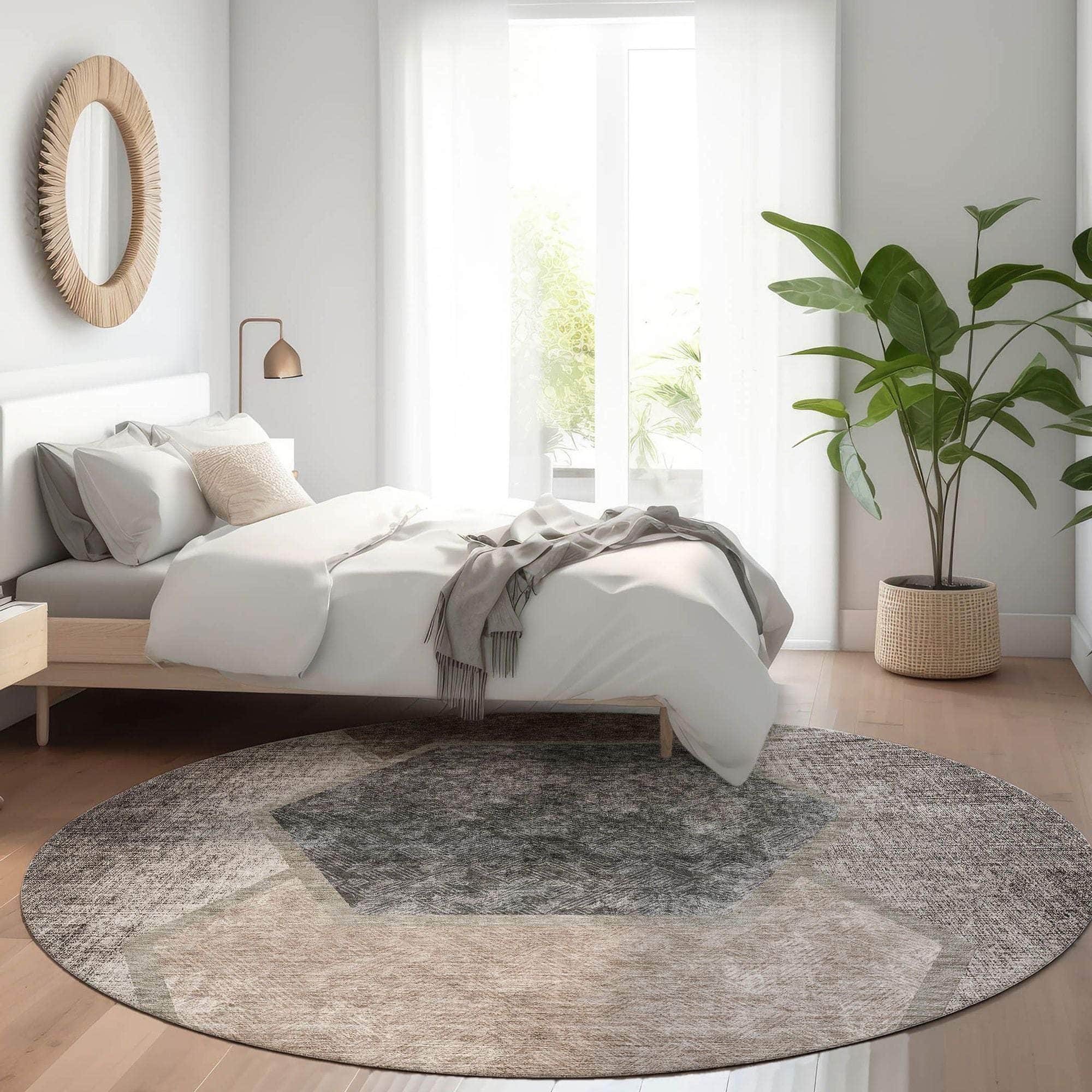 Machine Made ACN679 Fudge Brown Rugs #color_fudge brown