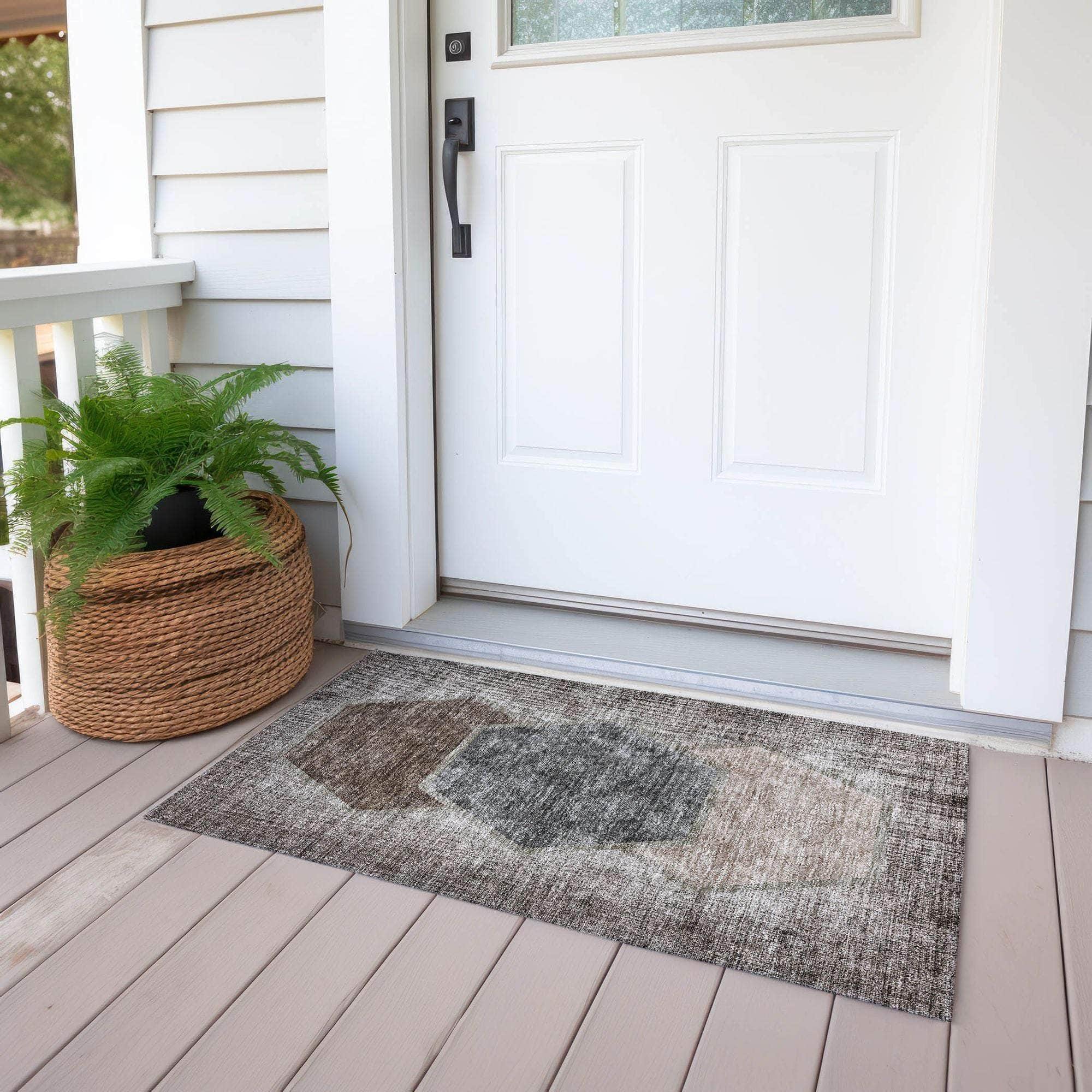Machine Made ACN679 Fudge Brown Rugs #color_fudge brown