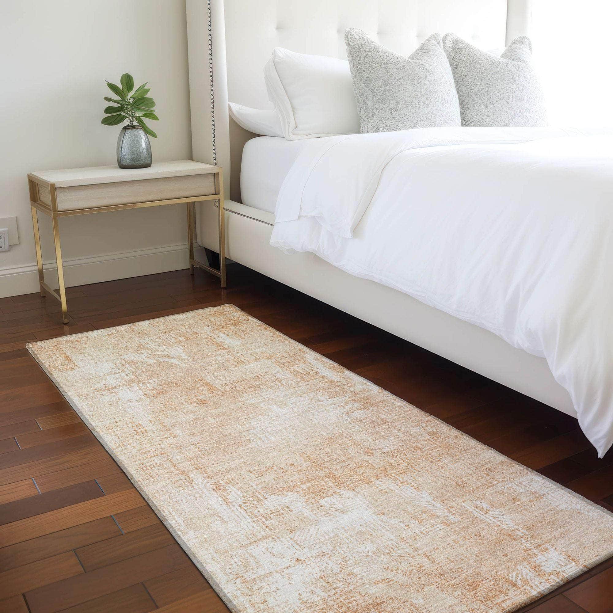 Machine Made ACN725 Coral Orange Rugs #color_coral orange