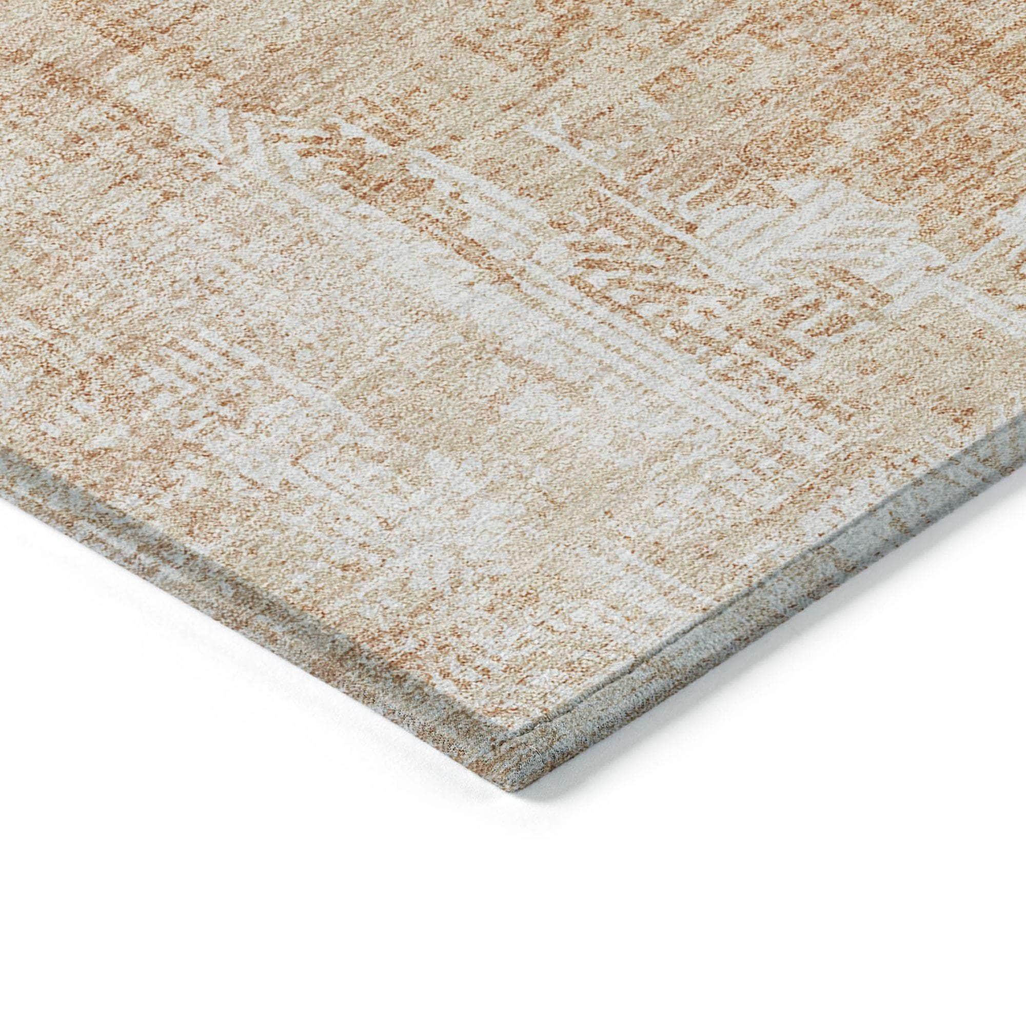 Machine Made ACN725 Coral Orange Rugs #color_coral orange