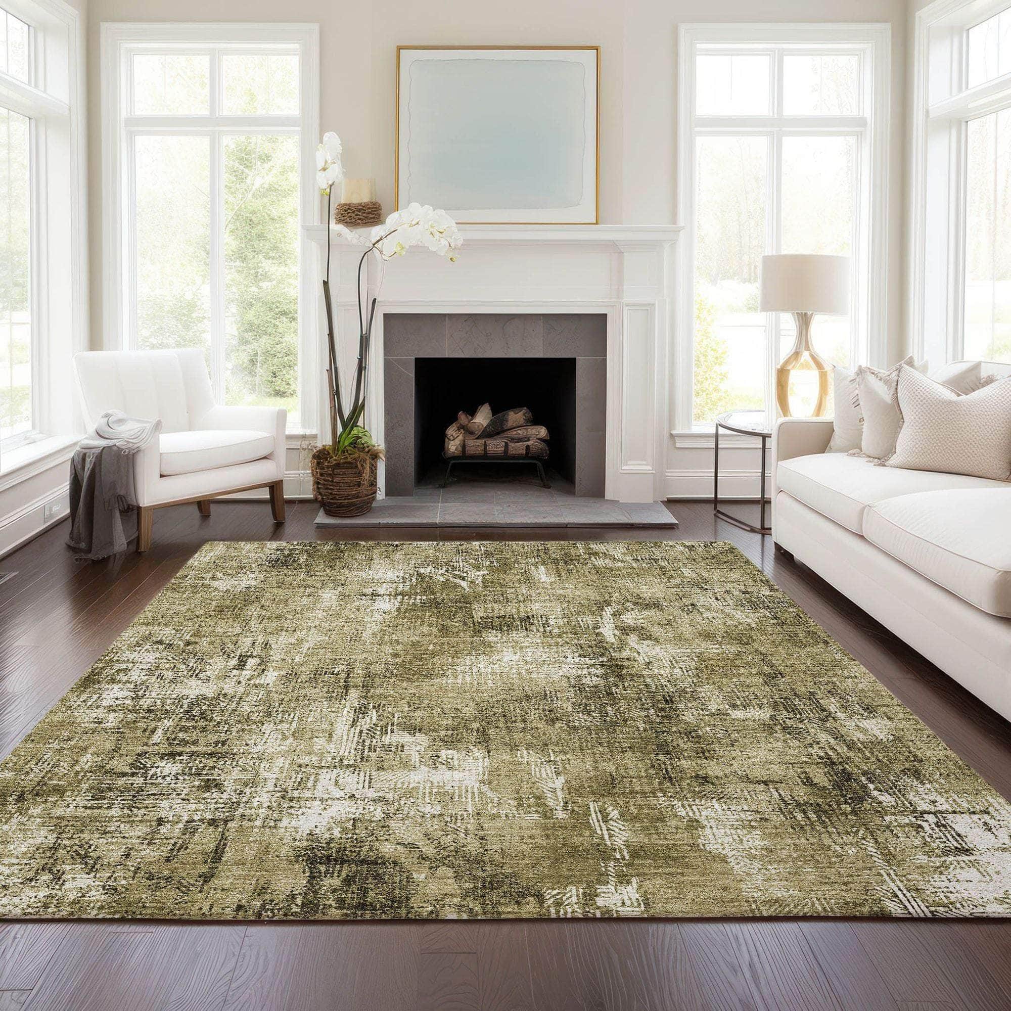 Machine Made ACN725 Brown  Rugs #color_brown 