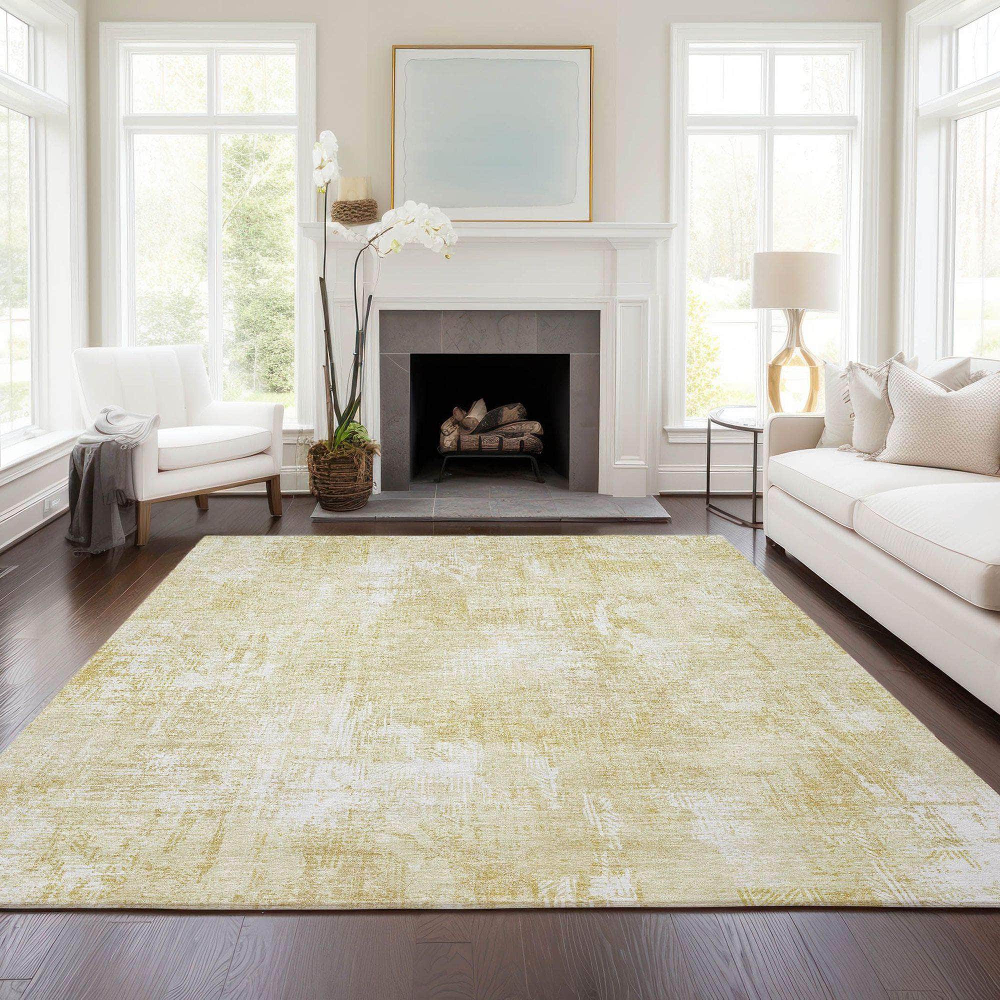 Machine Made ACN725 Beige Brown Rugs #color_beige brown