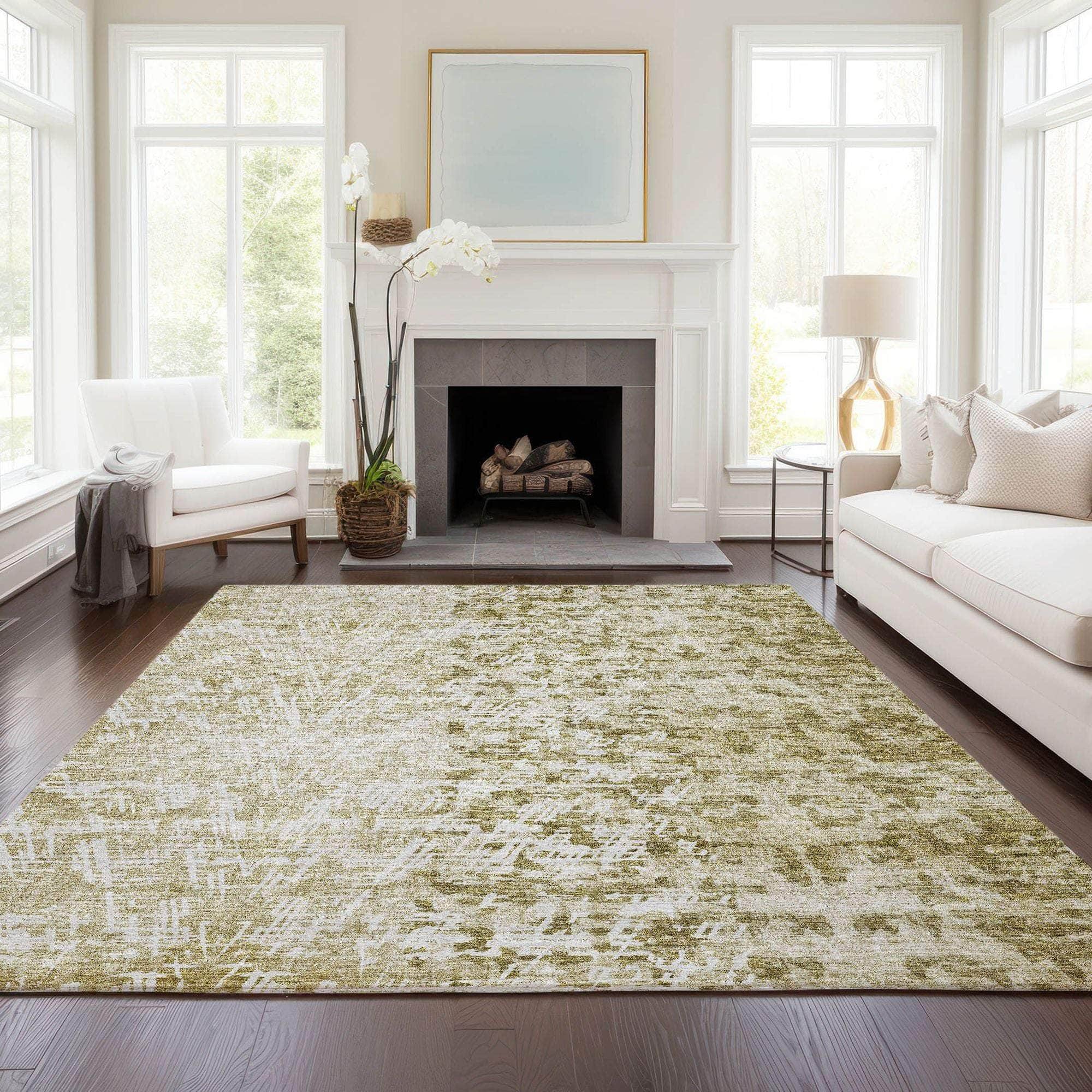 Machine Made ACN721 Taupe Brown Rugs #color_taupe brown