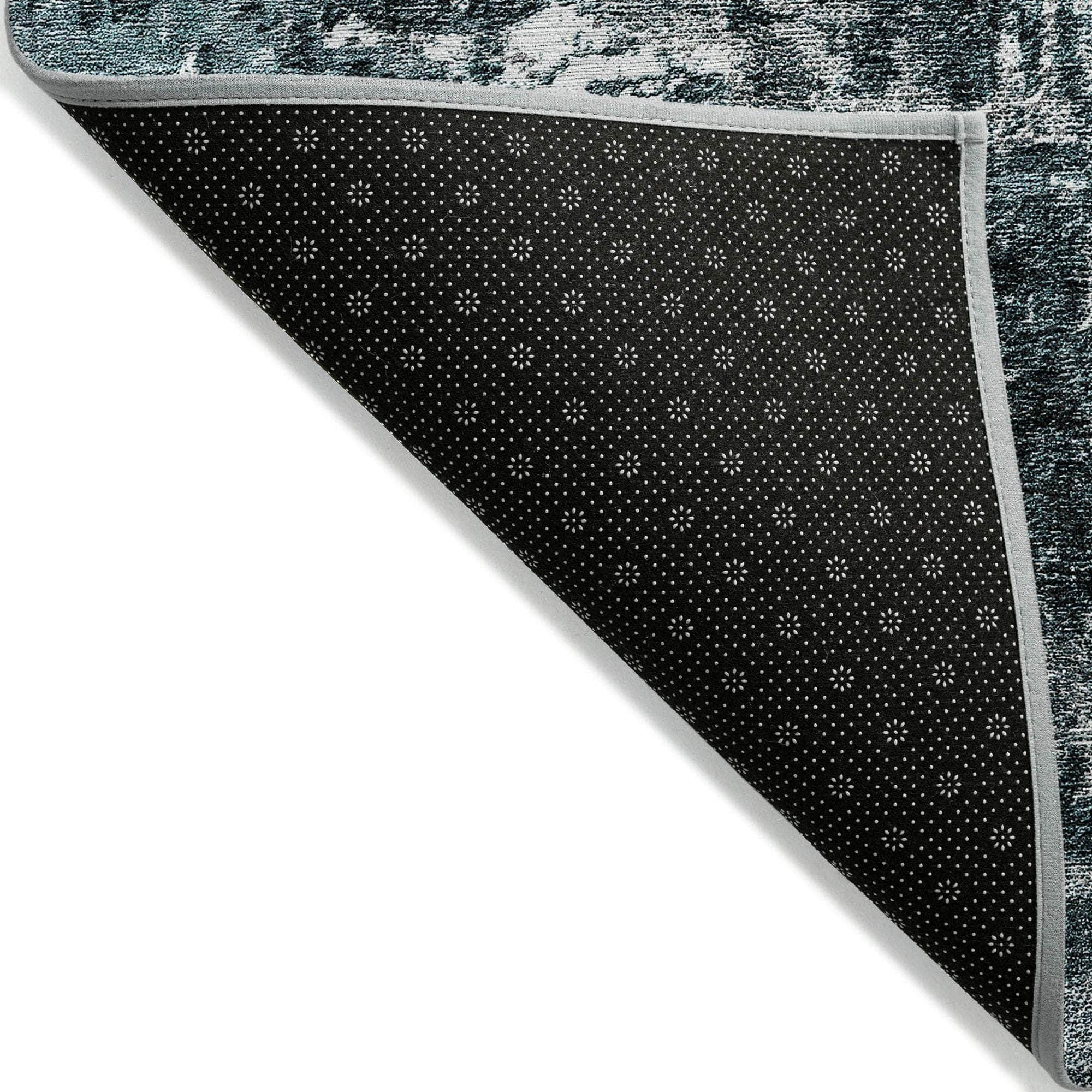 Machine Made ACN718 Teal  Rugs #color_teal 