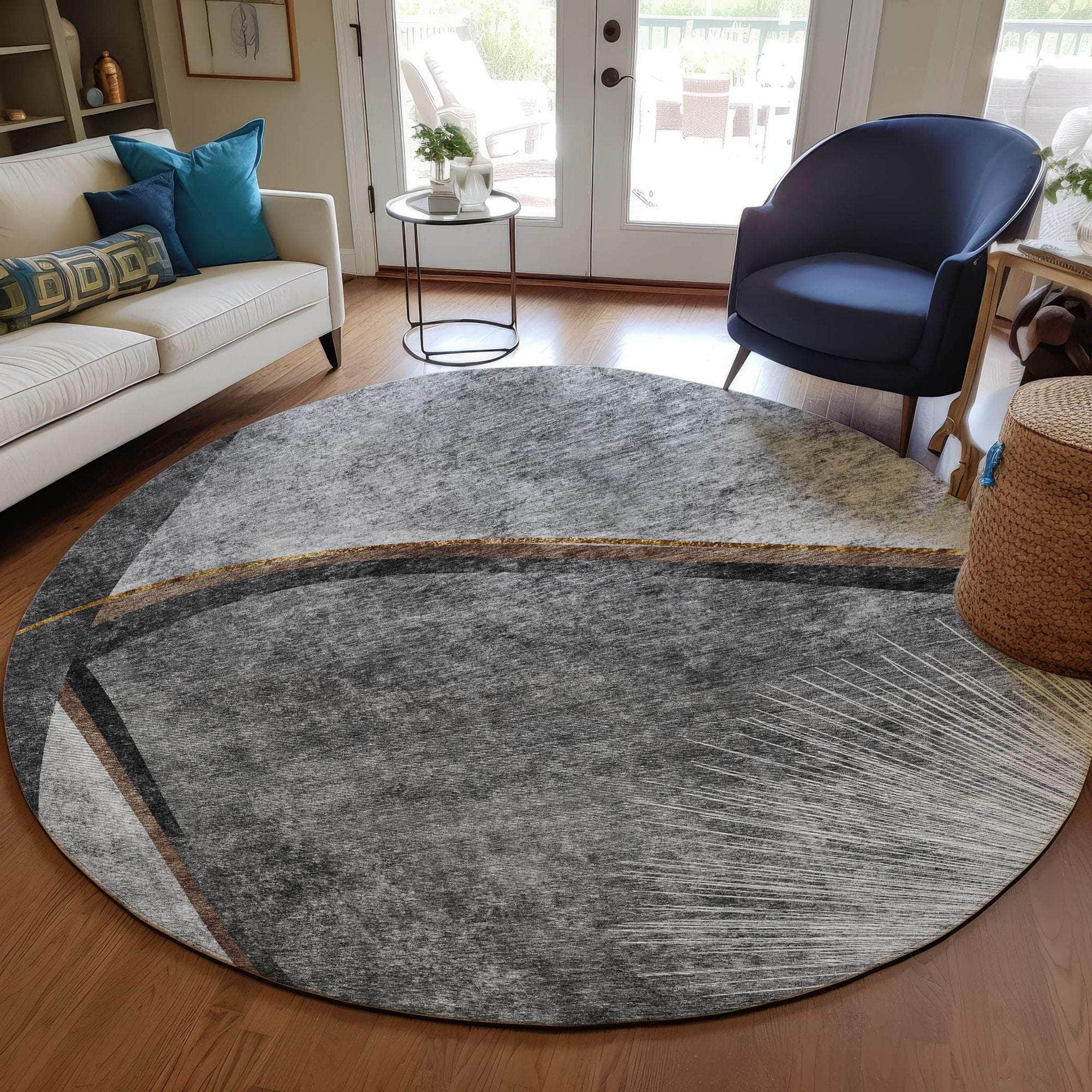 Machine Made ACN701 Gray  Rugs #color_gray 
