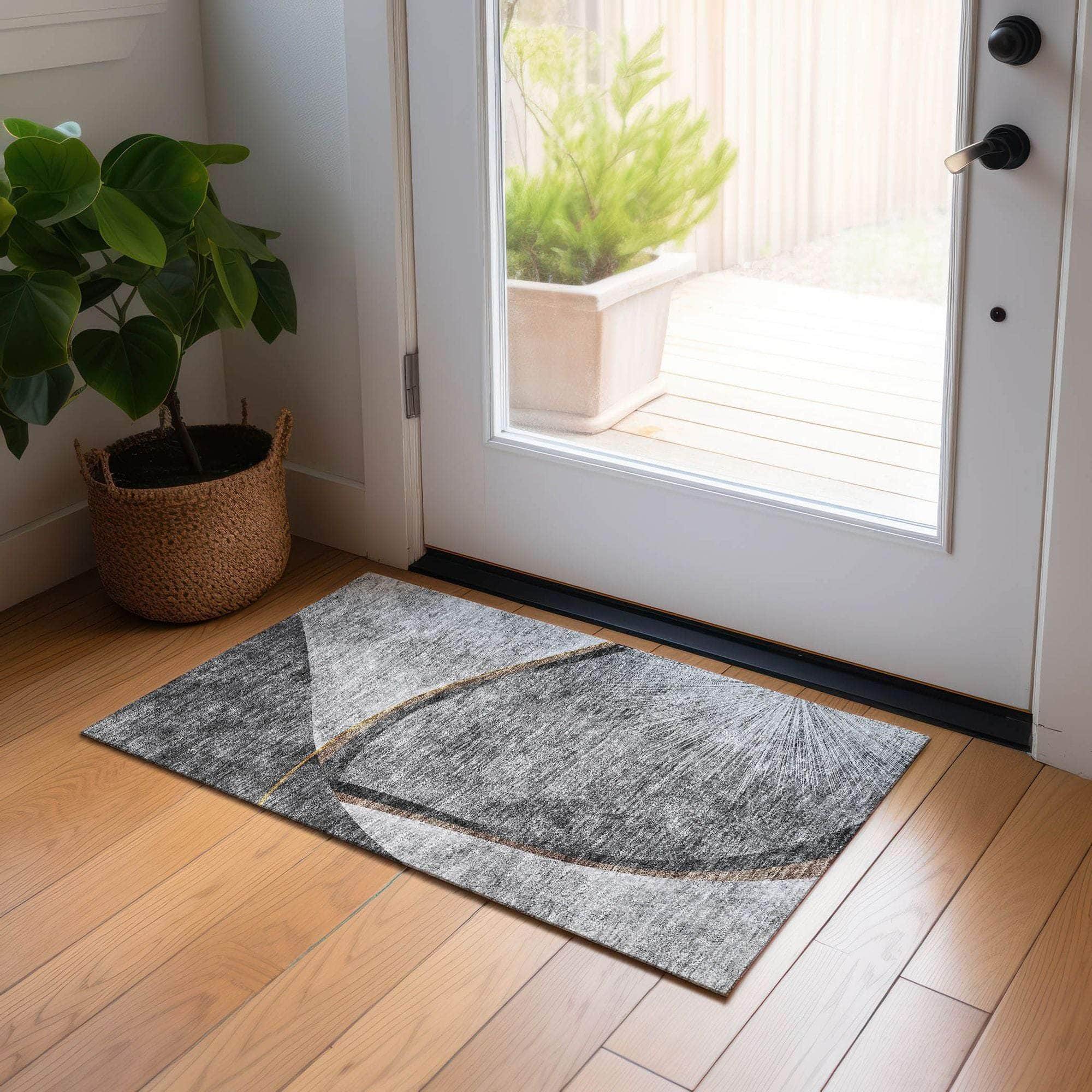 Machine Made ACN701 Gray  Rugs #color_gray 