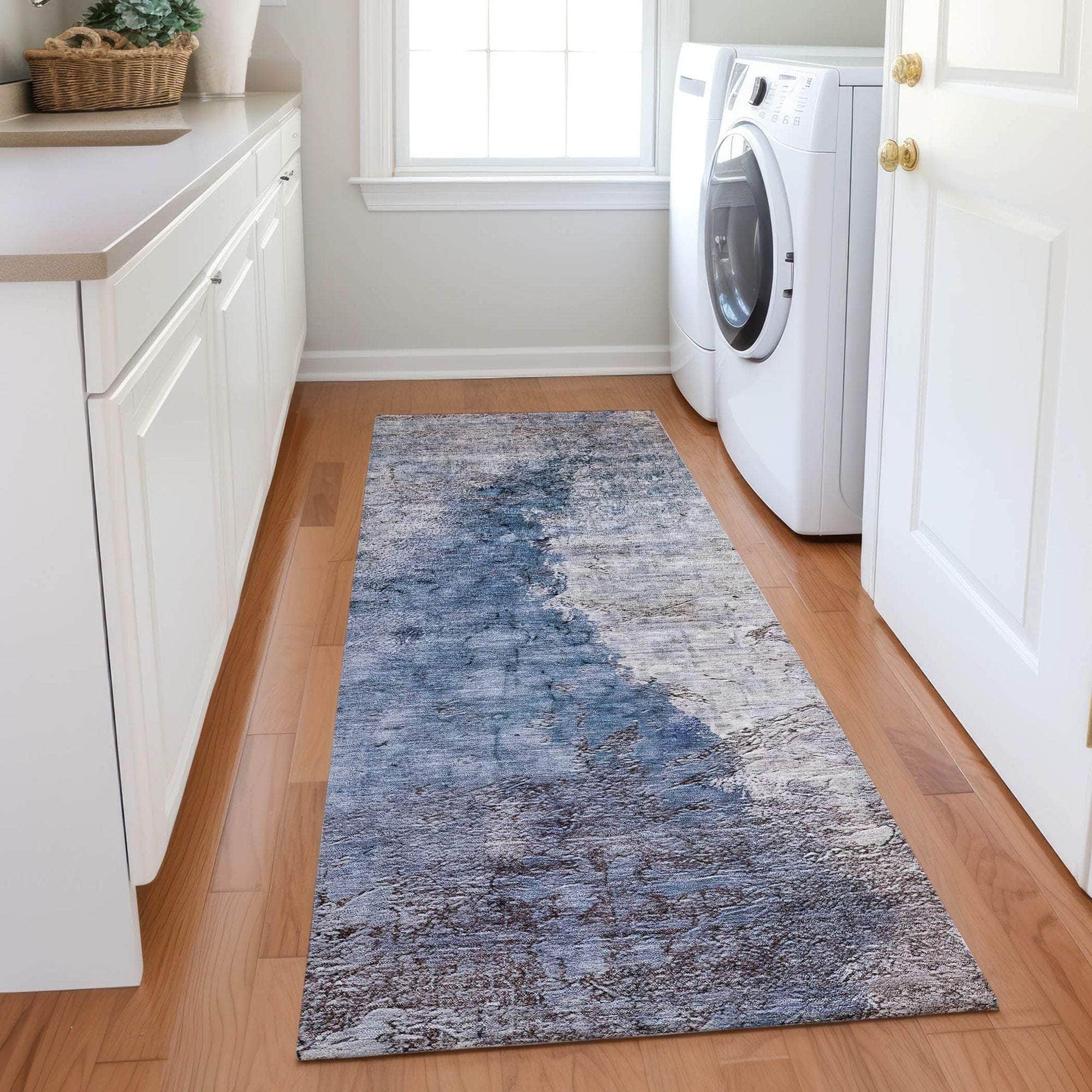 Machine Made ACN646 Blue  Rugs #color_blue 
