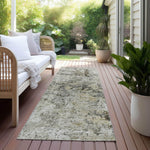 Machine Made ACN644 Taupe Brown Rugs 