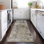 Machine Made ACN644 Taupe Brown Rugs 