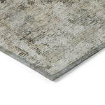 Machine Made ACN644 Taupe Brown Rugs 