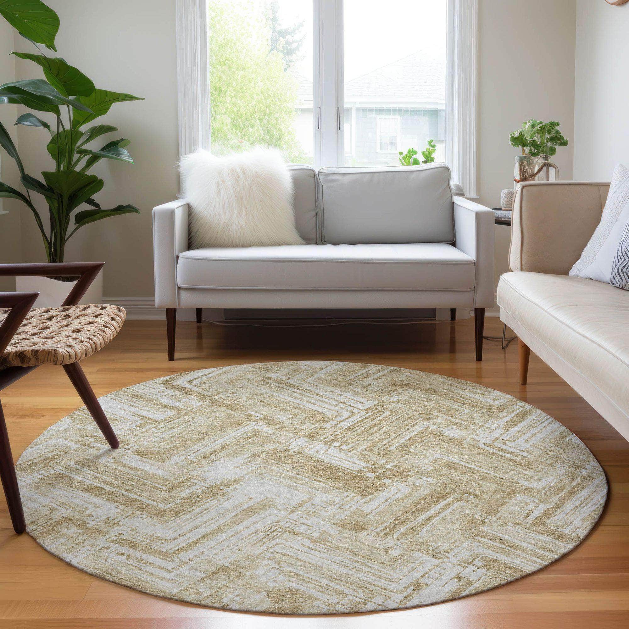 Machine Made ACN630 Beige Brown Rugs #color_beige brown