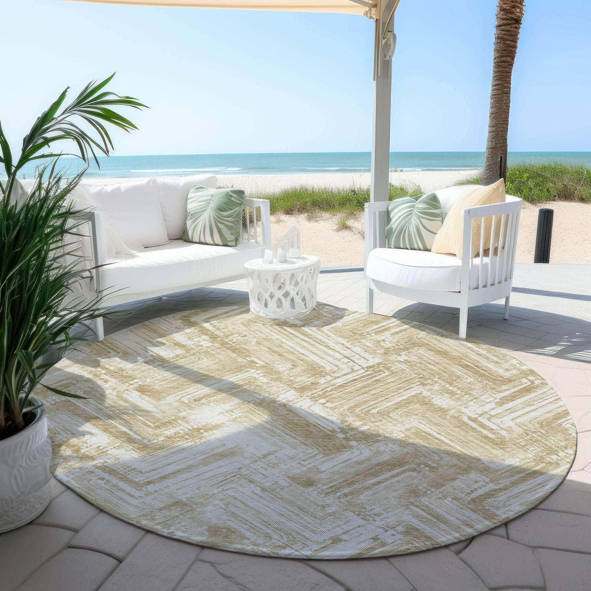 Machine Made ACN630 Beige Brown Rugs #color_beige brown