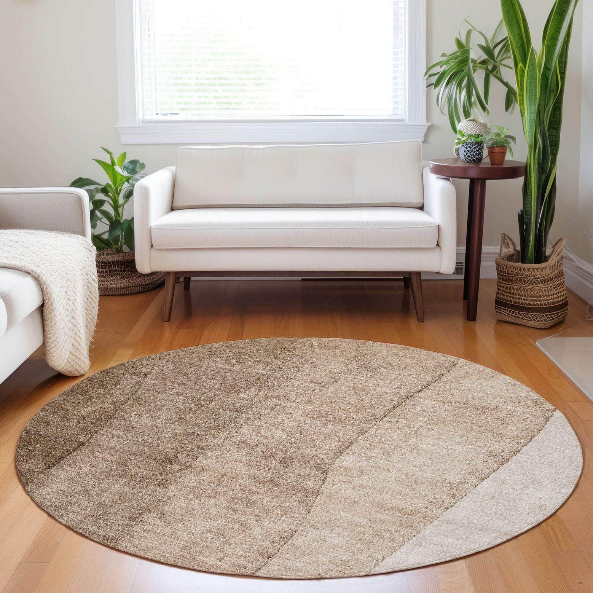 Machine Made ACN690 Brown  Rugs #color_brown 