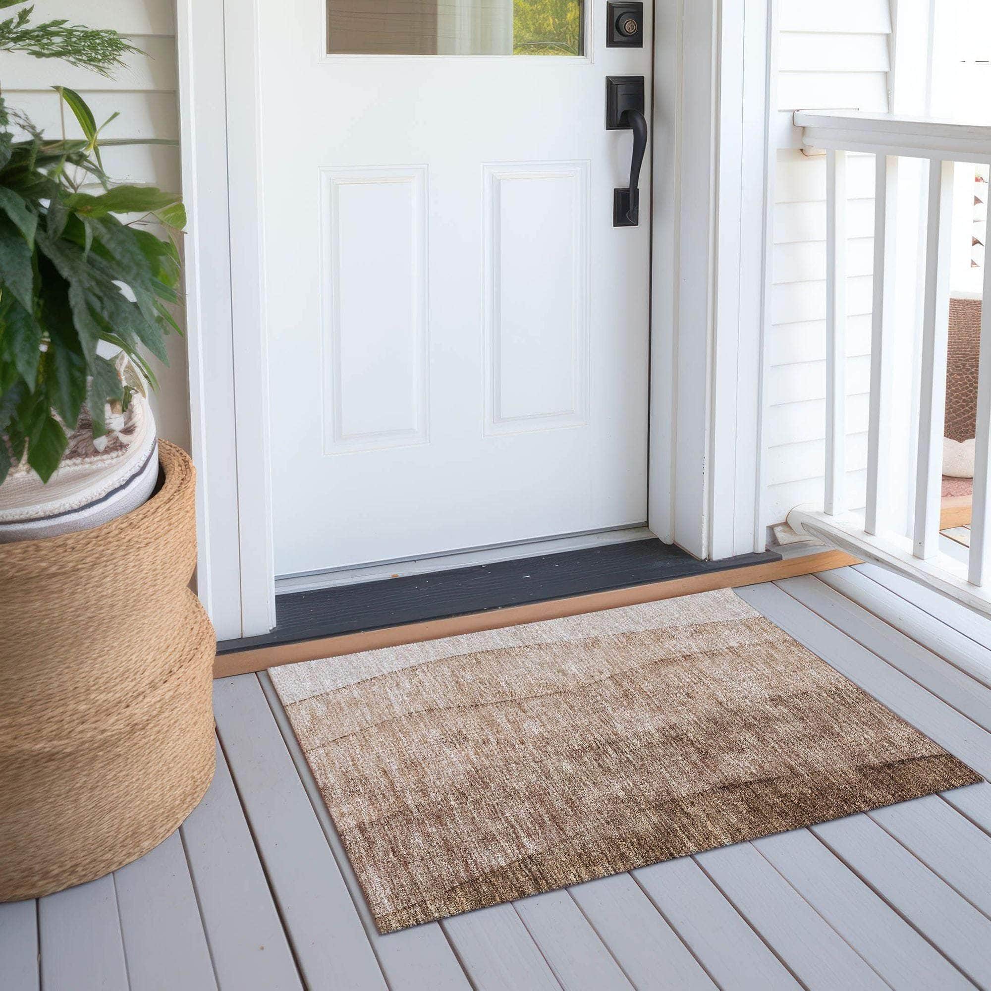 Machine Made ACN690 Brown  Rugs #color_brown 