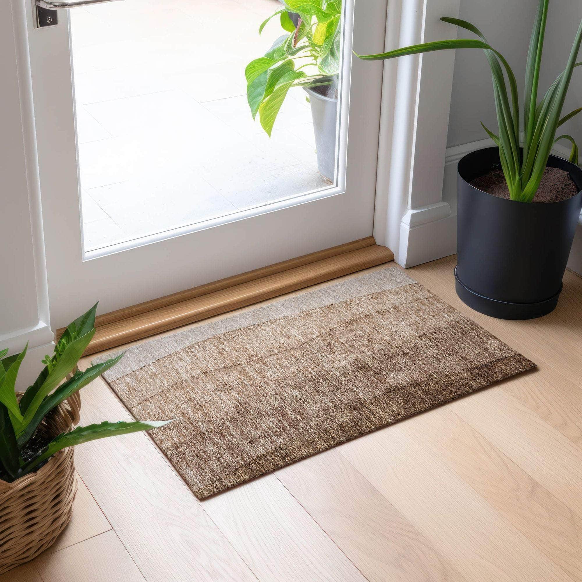 Machine Made ACN690 Brown  Rugs #color_brown 