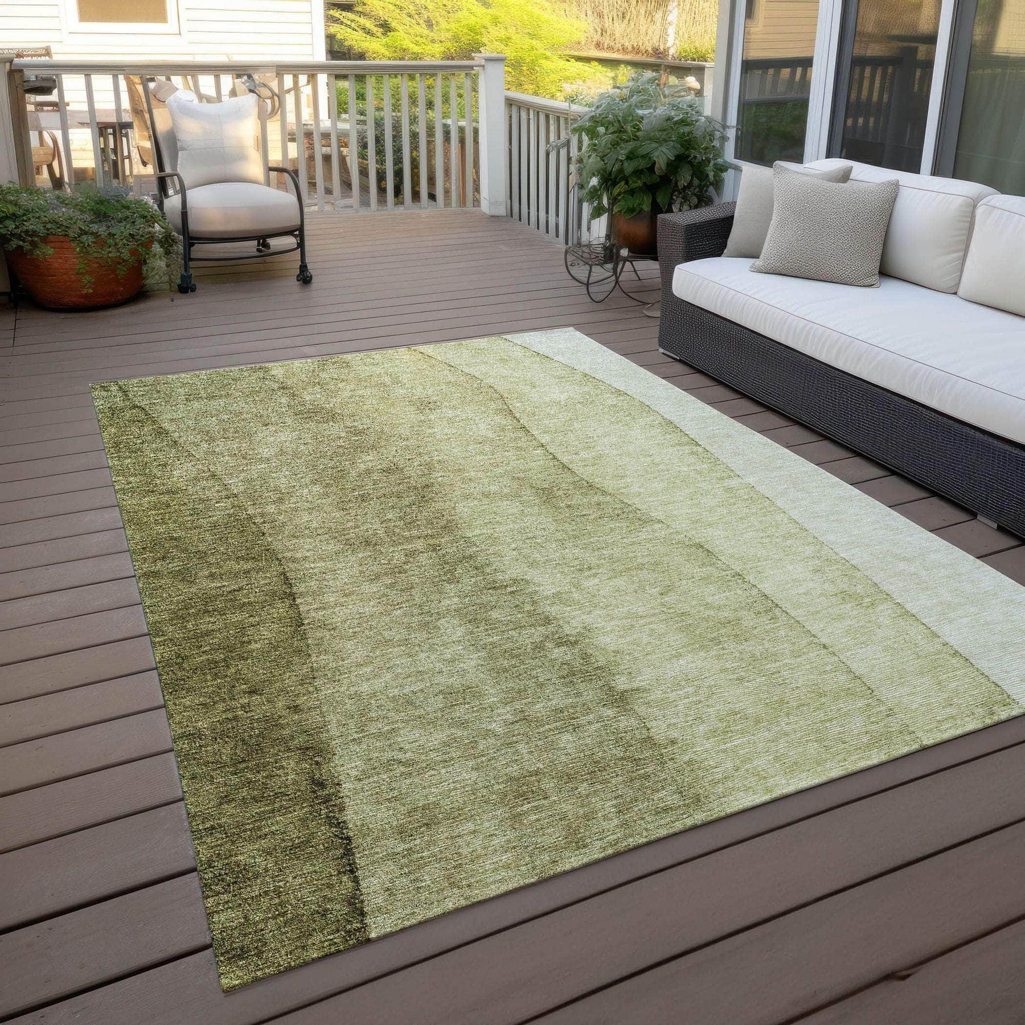 Machine Made ACN690 Olive Green Rugs #color_olive green