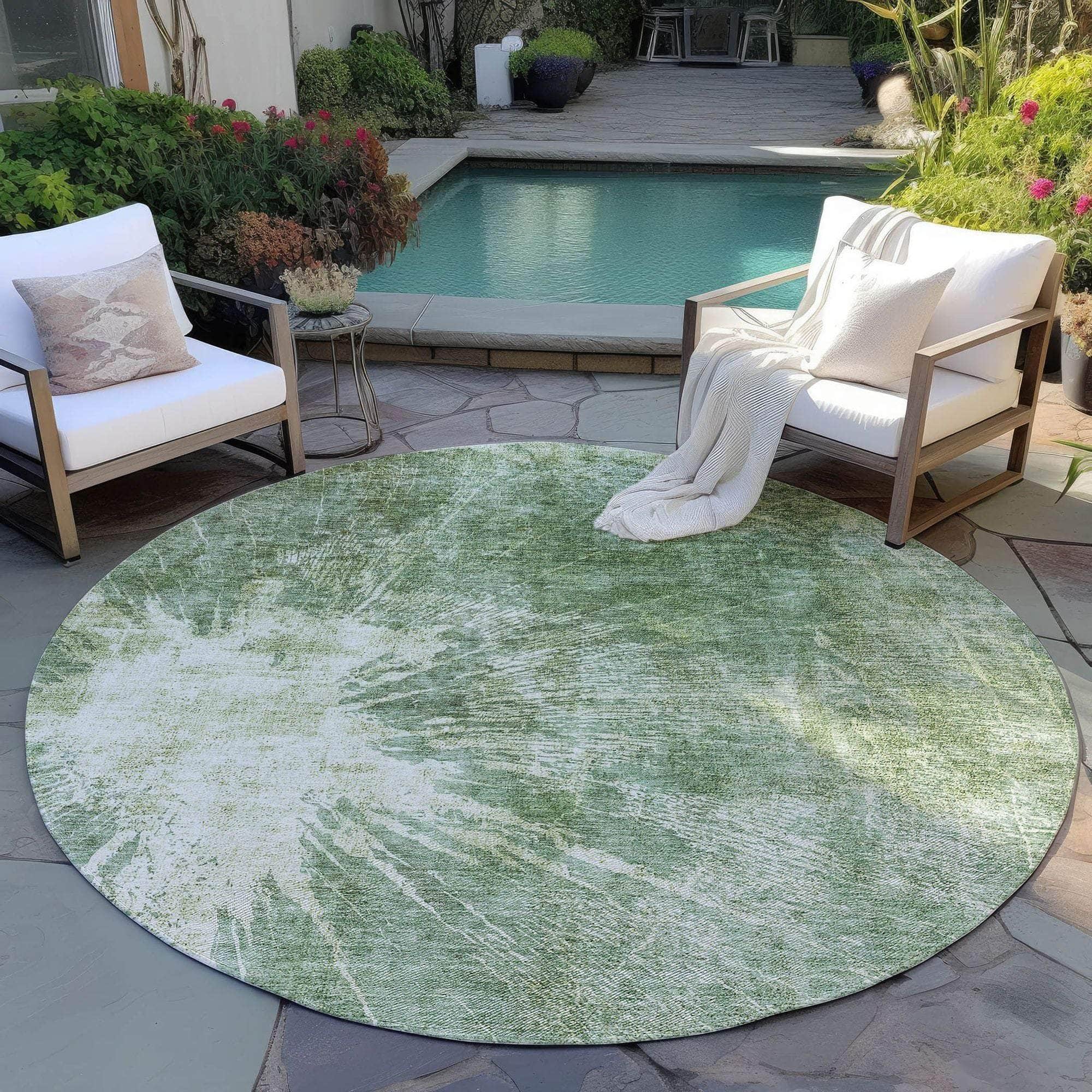 Machine Made ACN719 Fern Green Rugs #color_fern green