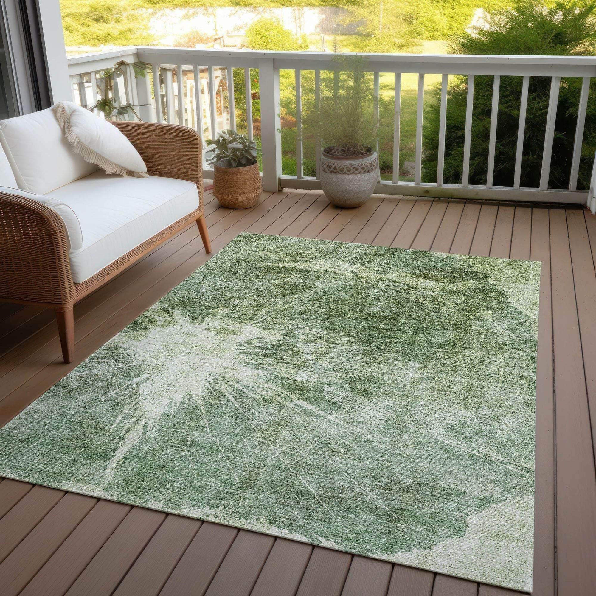 Machine Made ACN719 Fern Green Rugs #color_fern green