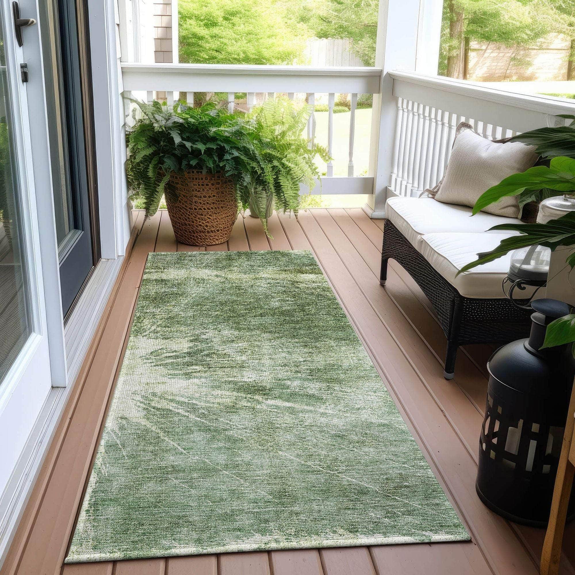 Machine Made ACN719 Fern Green Rugs #color_fern green
