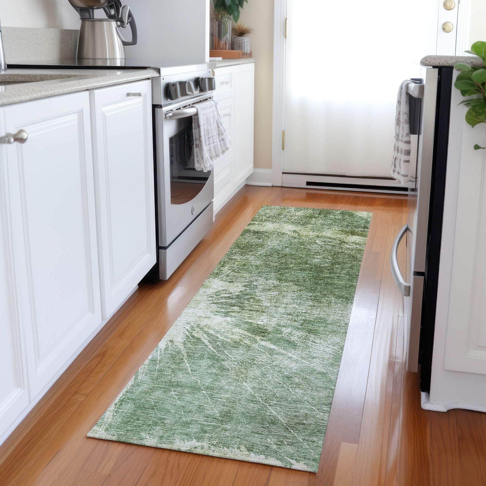 Machine Made ACN719 Fern Green Rugs #color_fern green