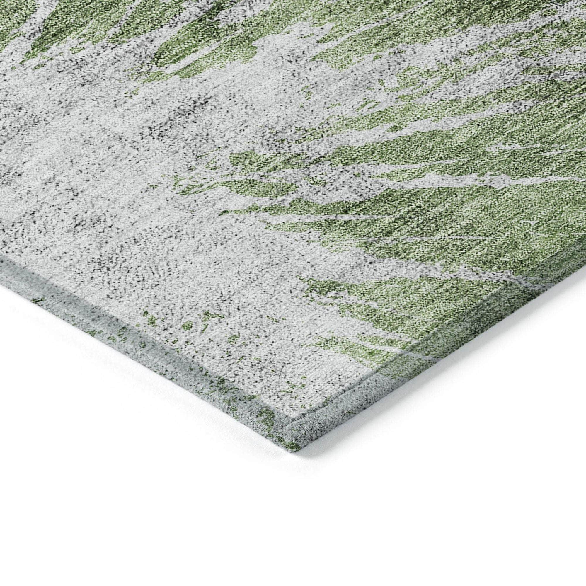 Machine Made ACN719 Aloe Green Rugs #color_aloe green