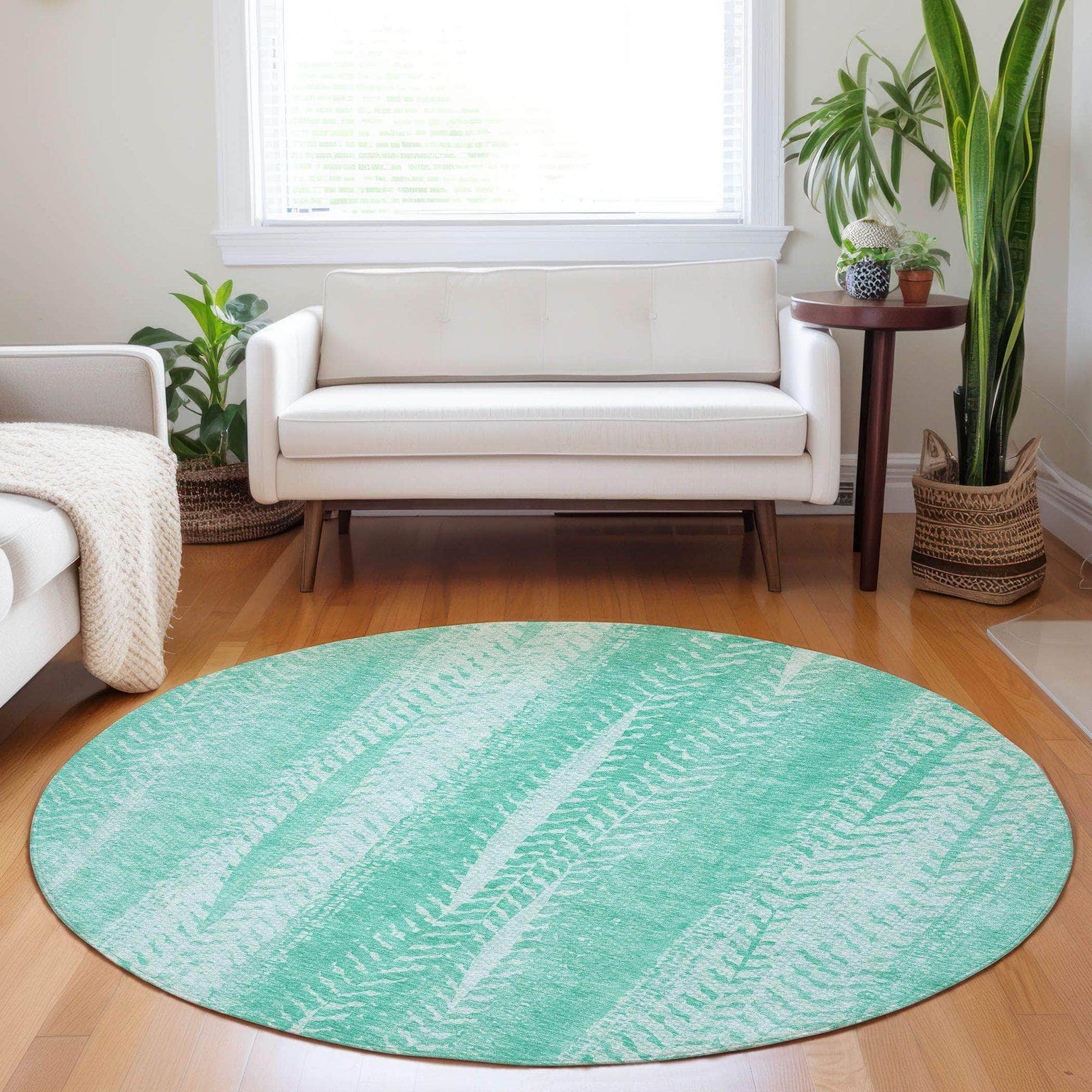 Machine Made ACN694 Aqua Teal Rugs #color_aqua teal