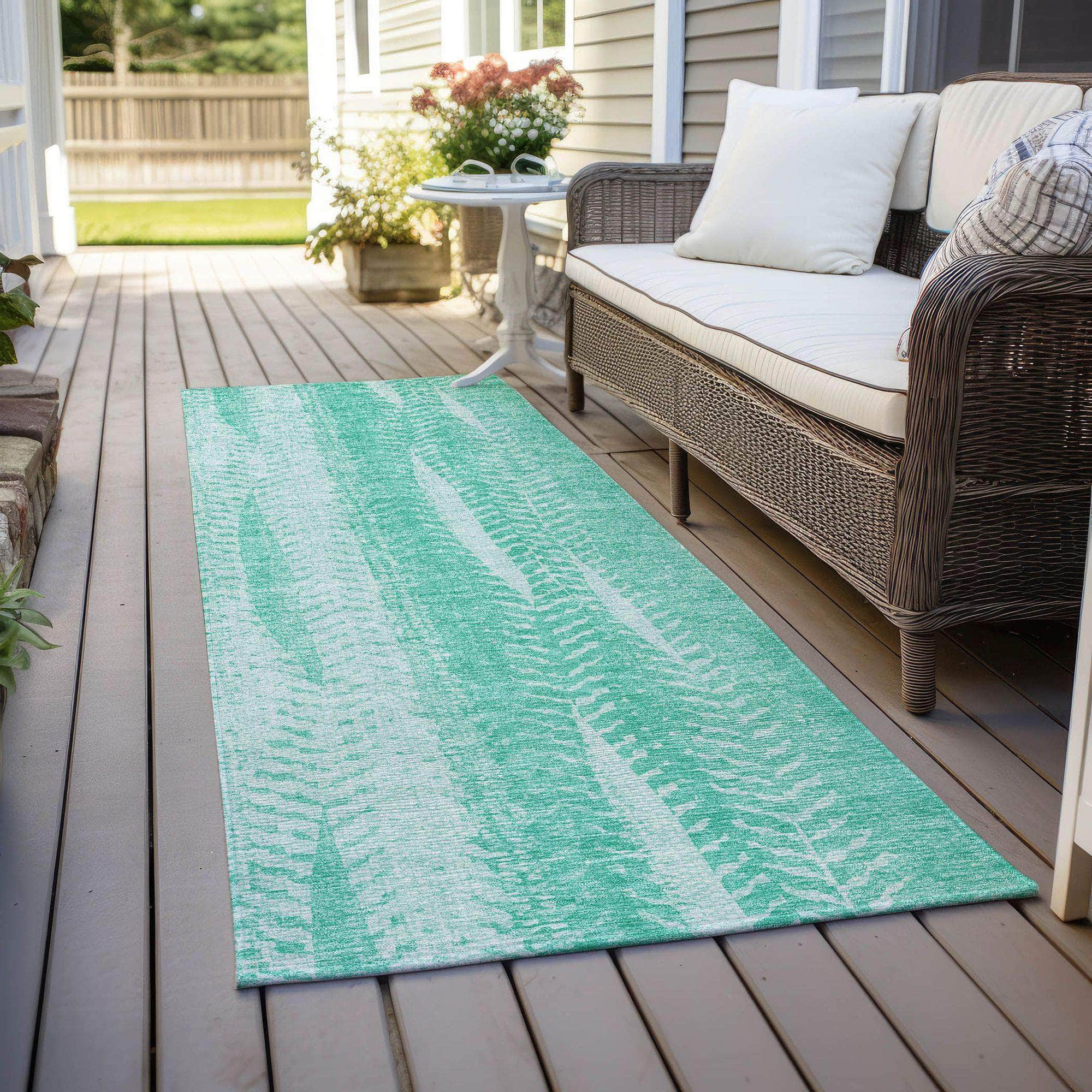 Machine Made ACN694 Aqua Teal Rugs #color_aqua teal