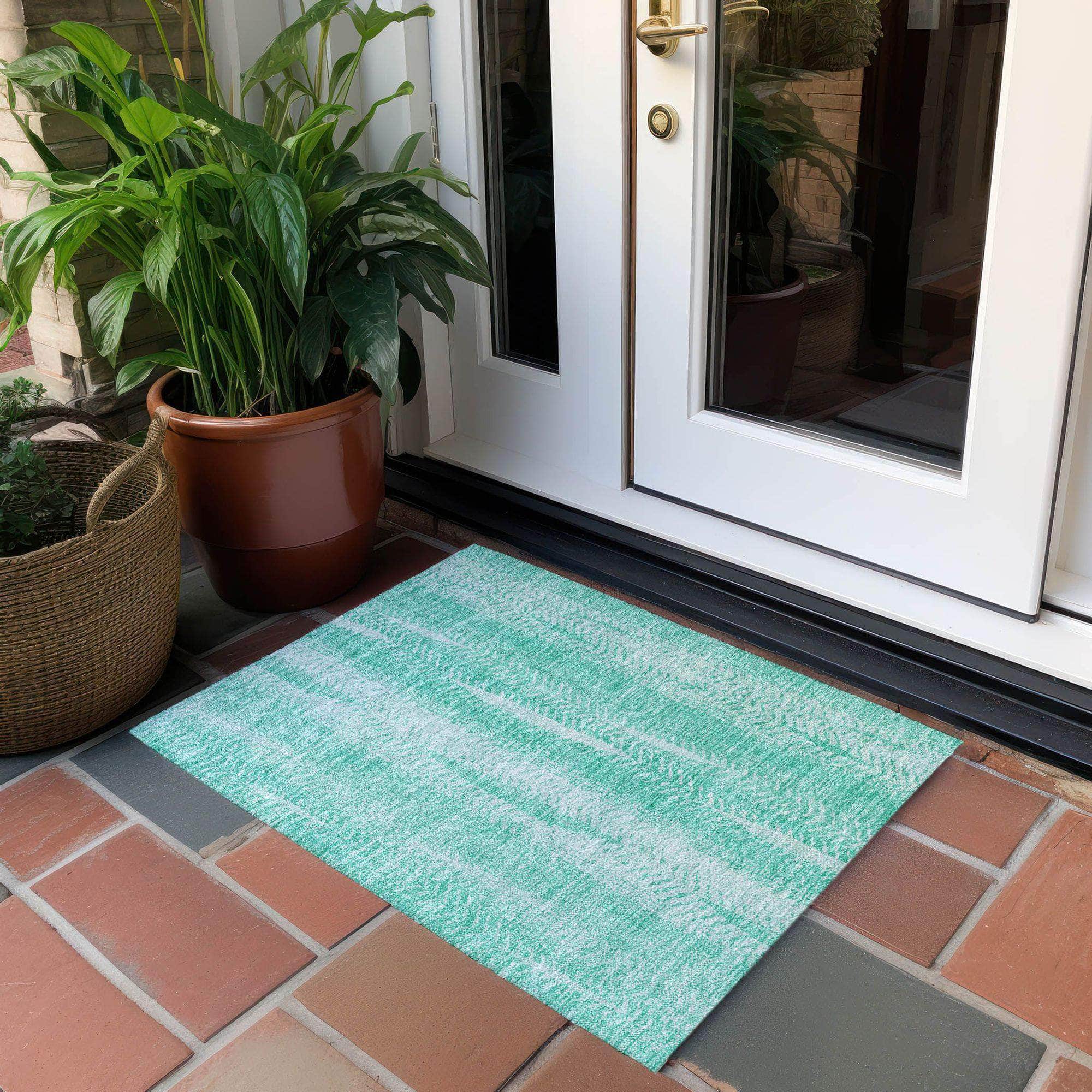 Machine Made ACN694 Aqua Teal Rugs #color_aqua teal