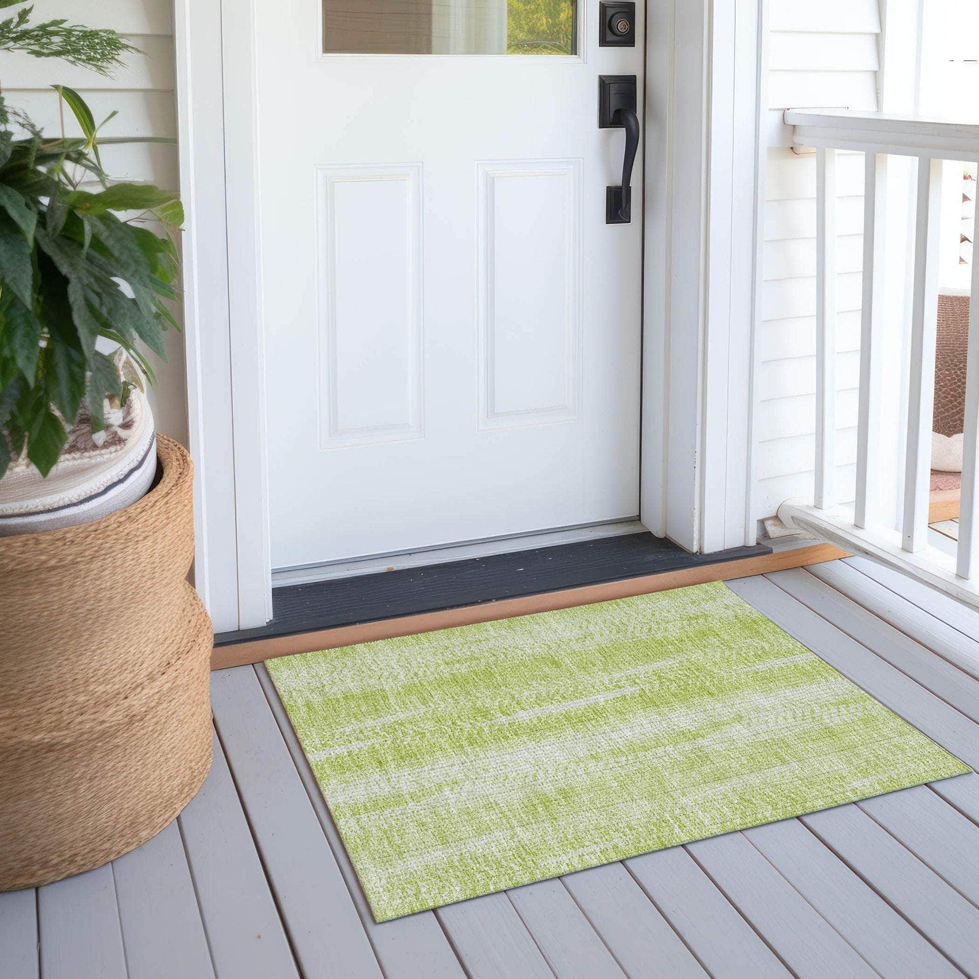 Machine Made ACN694 Aloe Green Rugs #color_aloe green