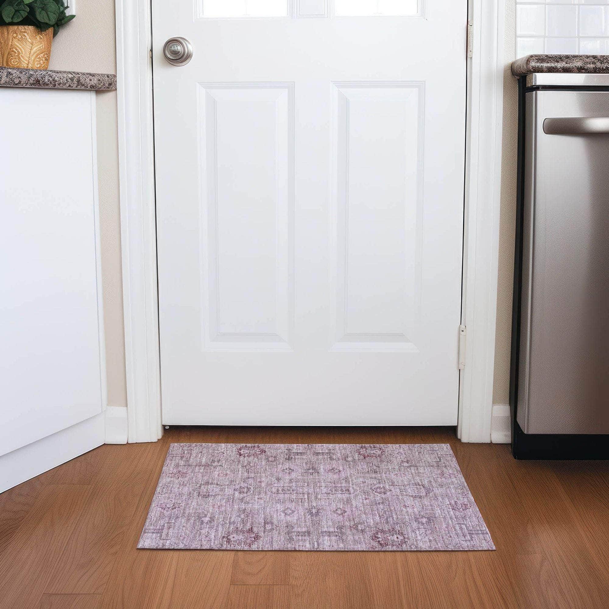 Machine Made ACN697 Pink  Rugs #color_pink 
