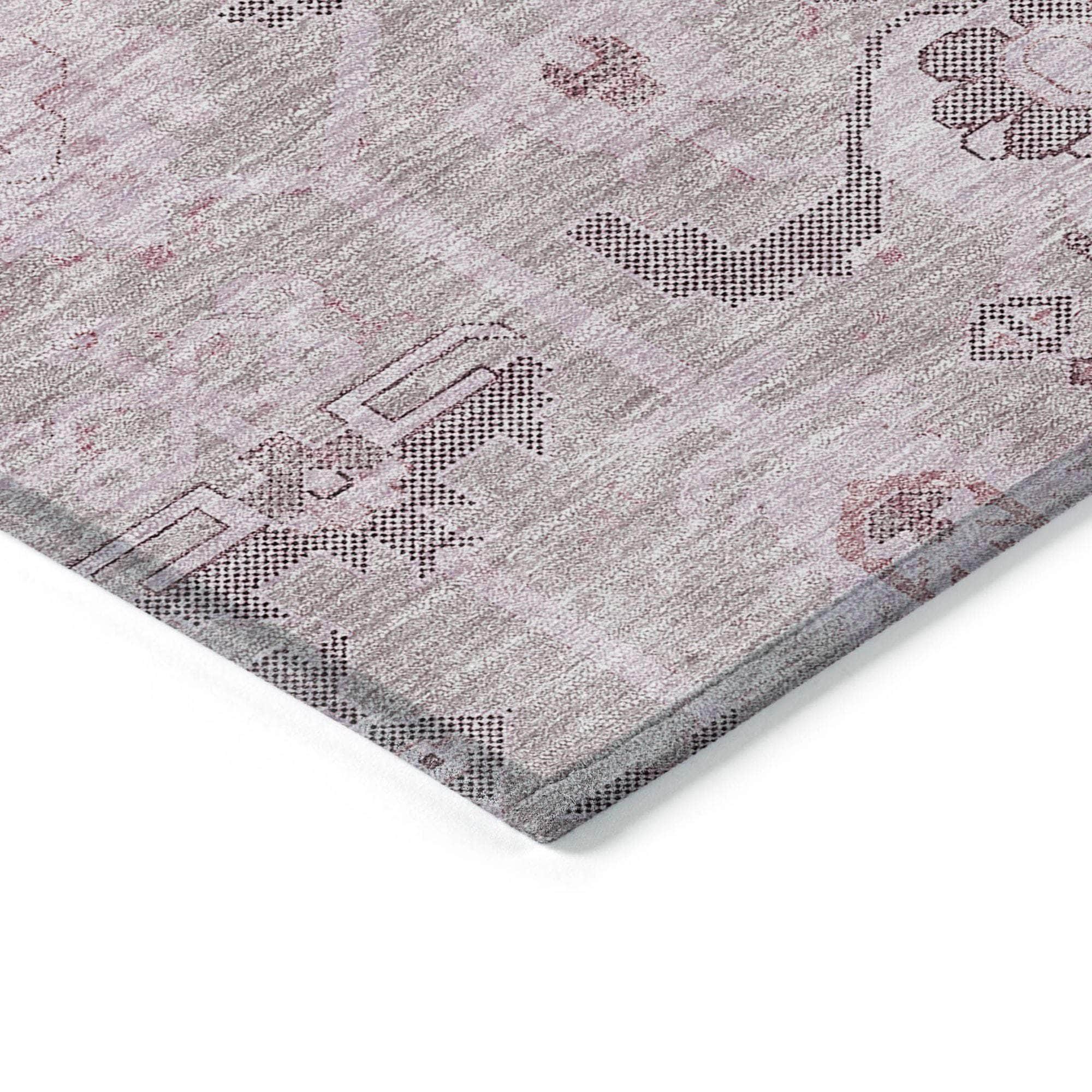 Machine Made ACN697 Pink  Rugs #color_pink 