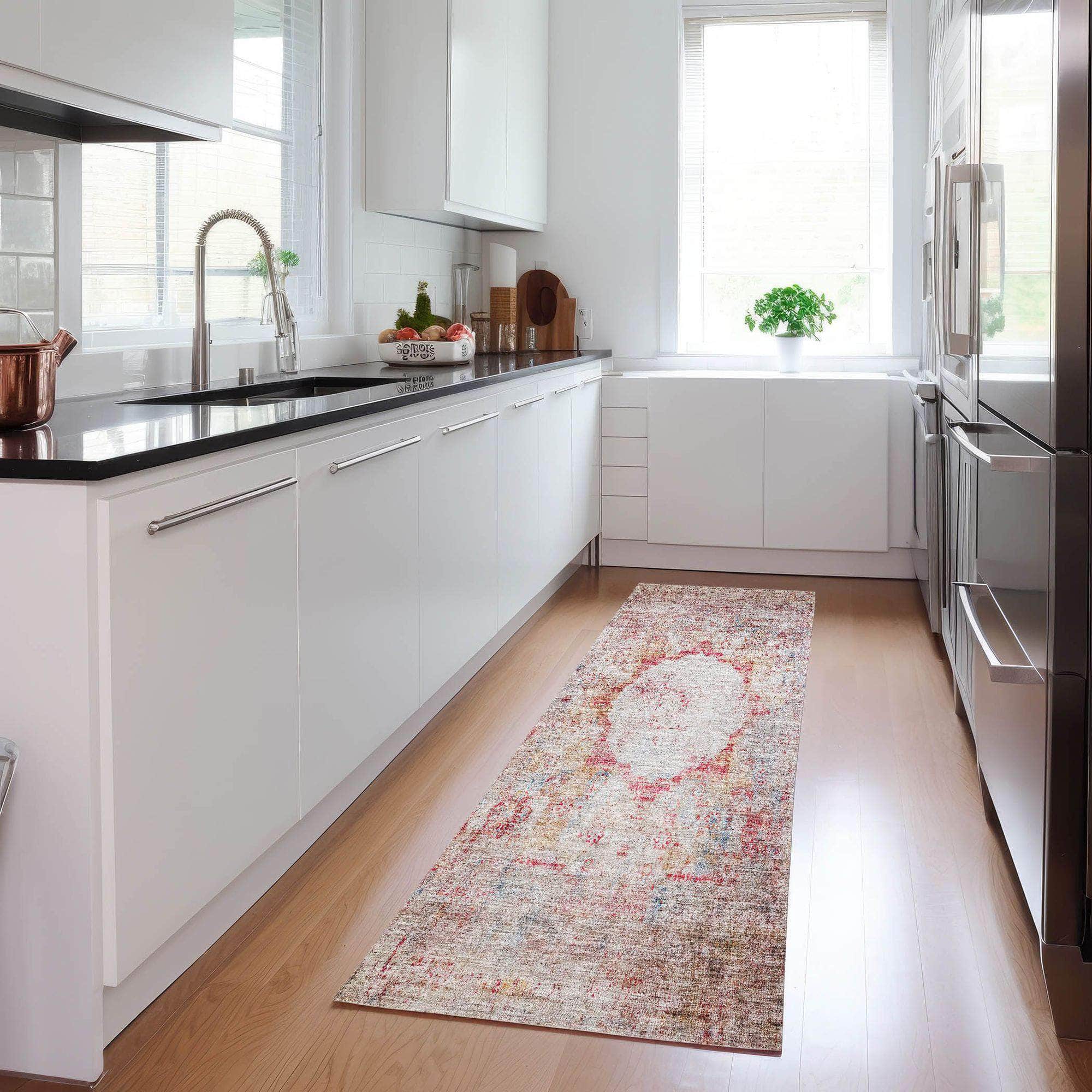Machine Made ACN675 Red  Rugs #color_red 