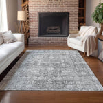 Machine Made ACN637 Gray  Rugs 