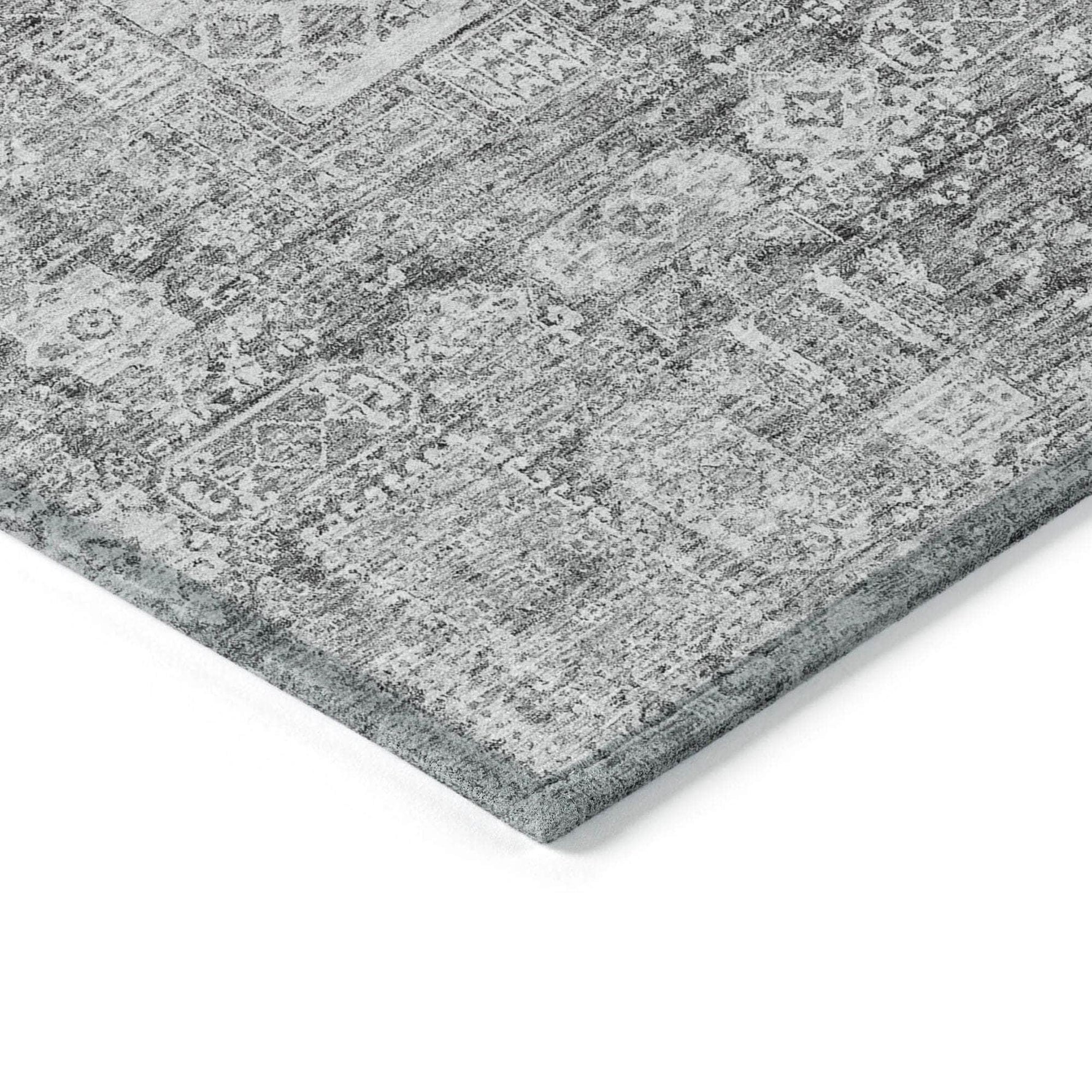 Machine Made ACN637 Gray  Rugs 