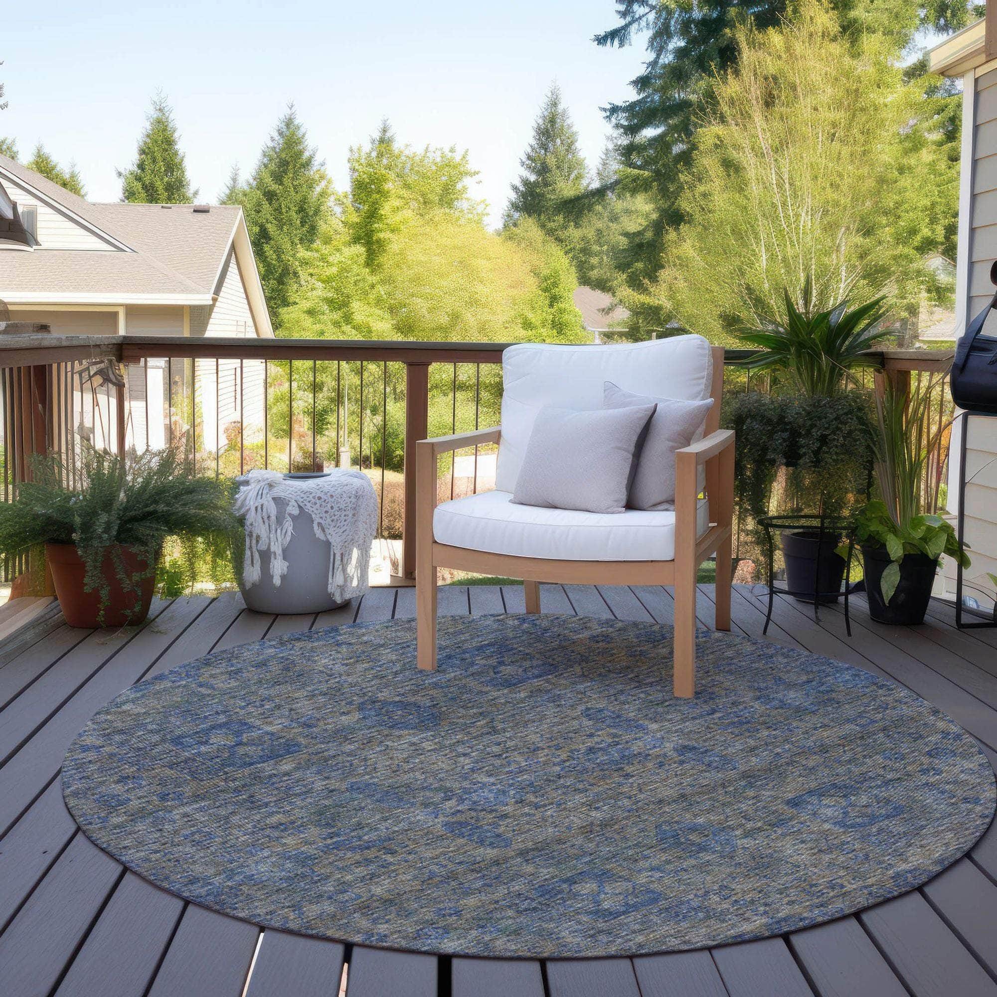 Machine Made ACN637 Khaki Brown Rugs 
