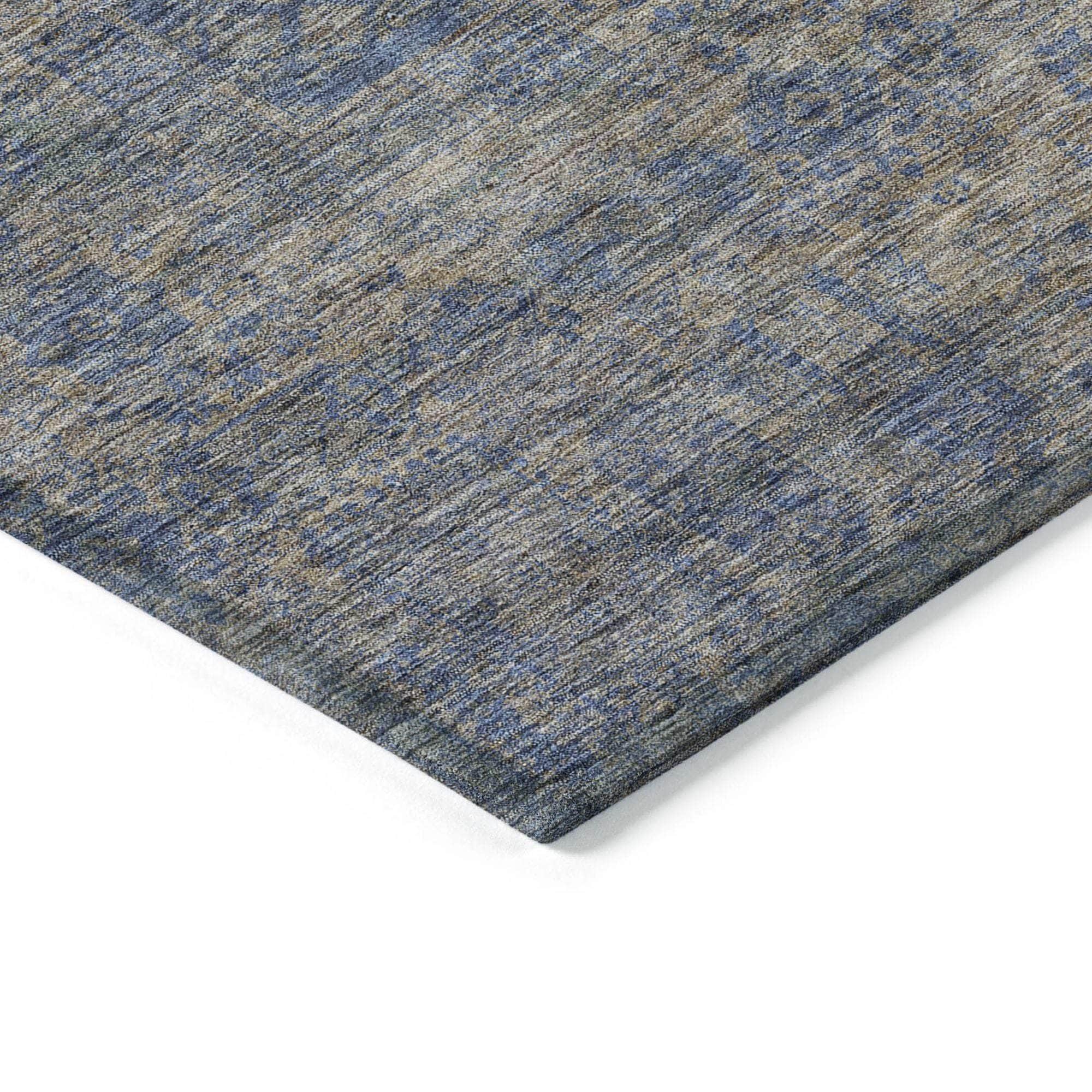 Machine Made ACN637 Khaki Brown Rugs 