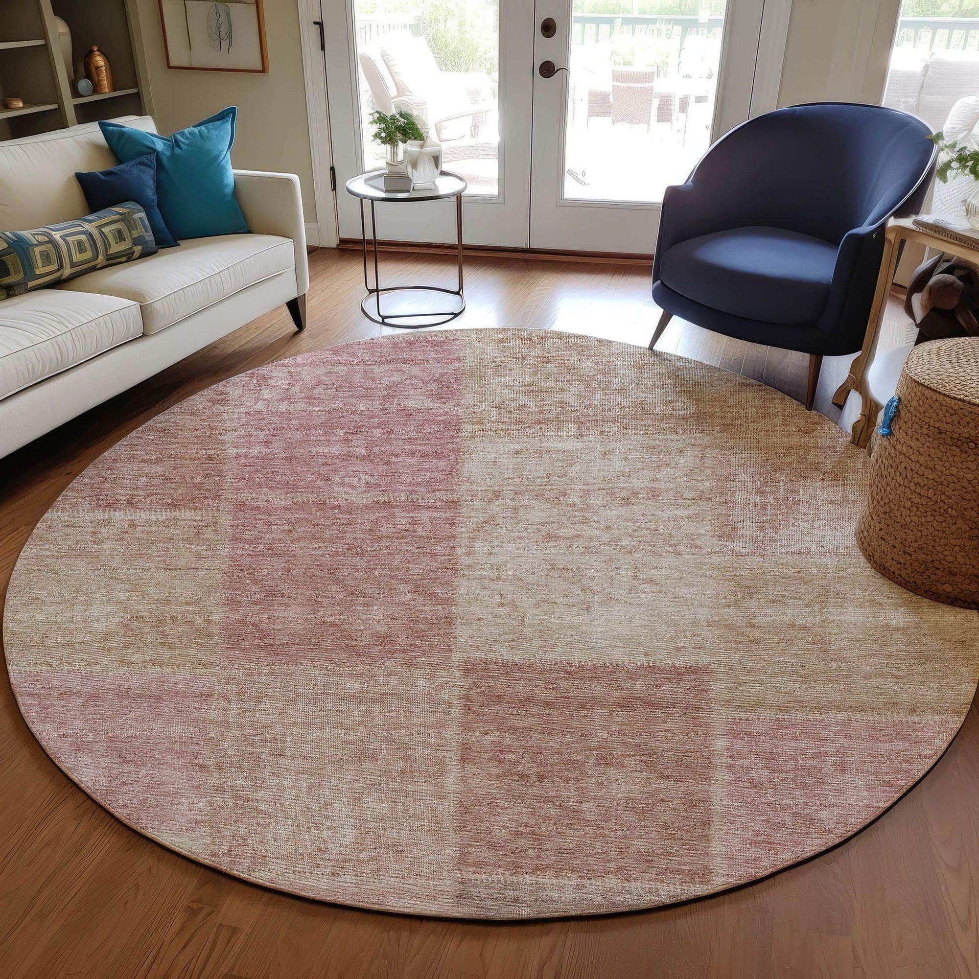 Machine Made ACN664 Blush Pink Rugs #color_blush pink