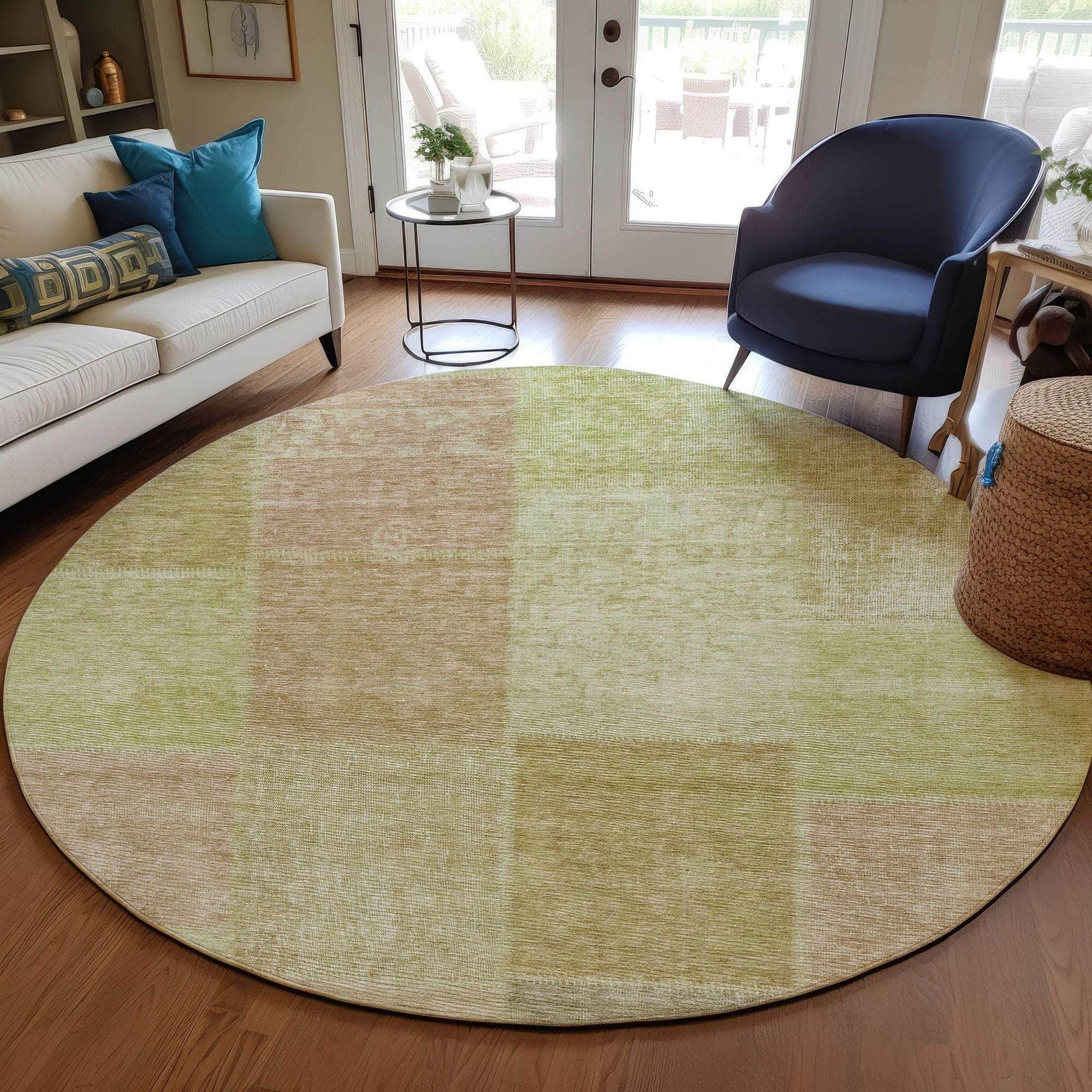Machine Made ACN664 Aloe Green Rugs #color_aloe green