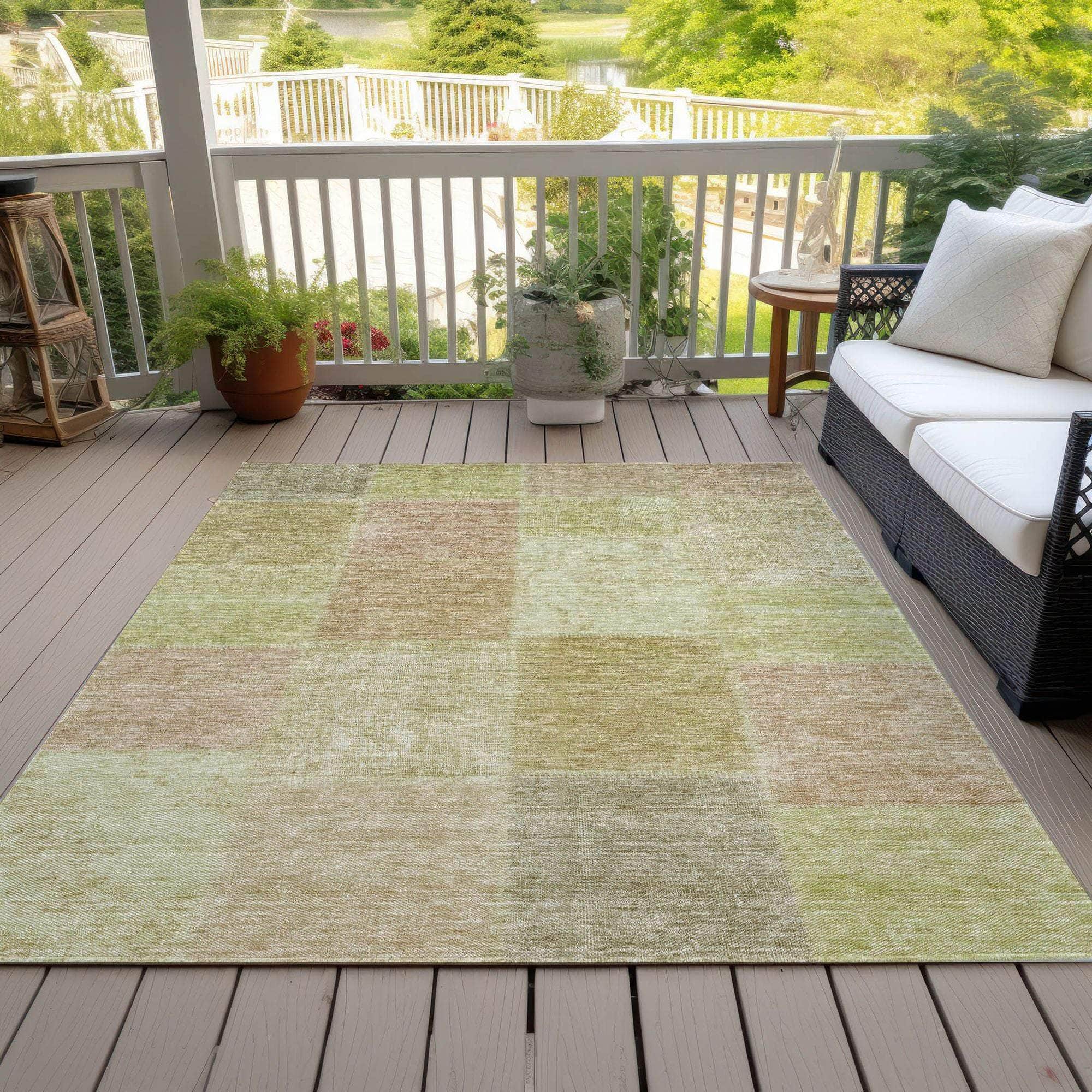 Machine Made ACN664 Aloe Green Rugs #color_aloe green