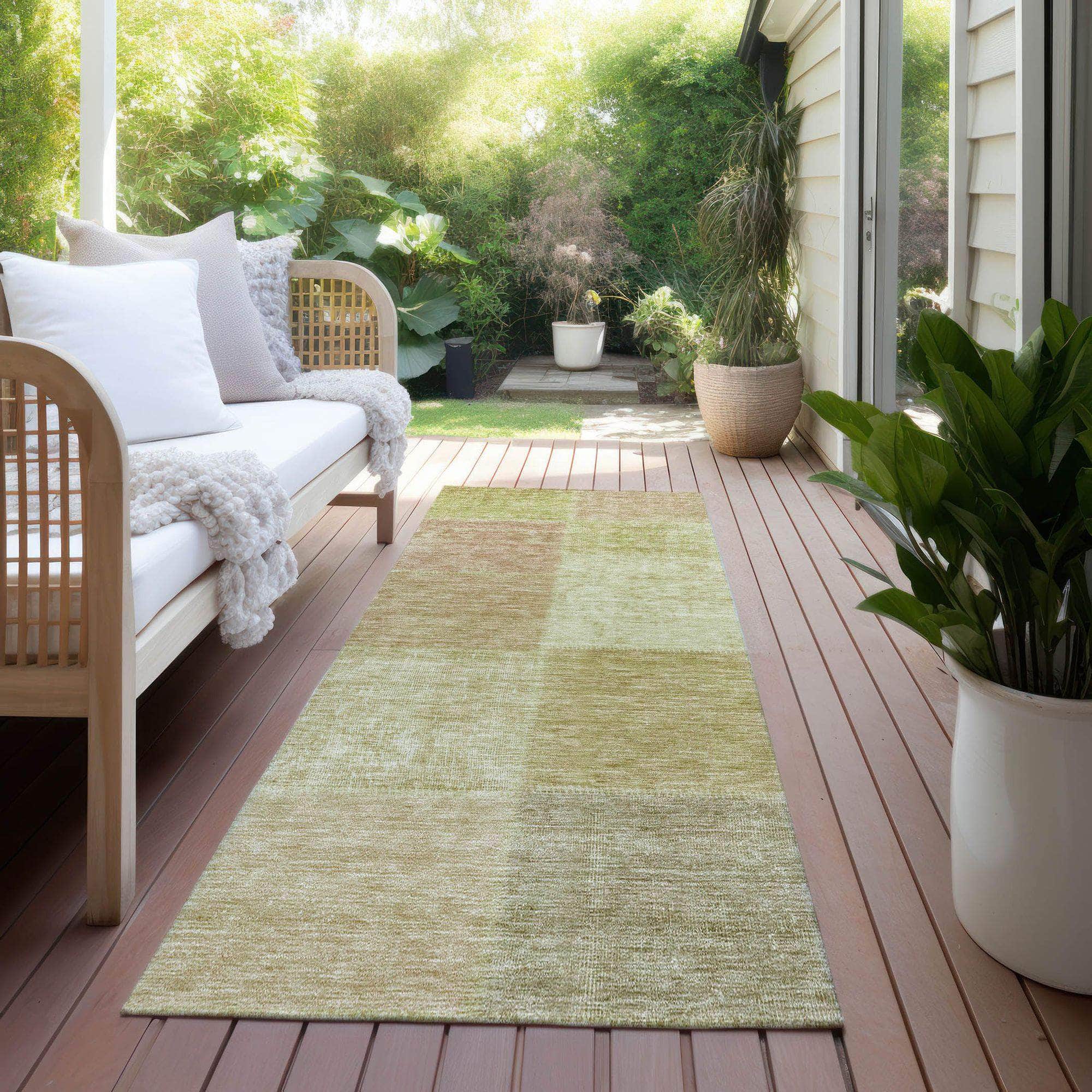 Machine Made ACN664 Aloe Green Rugs #color_aloe green